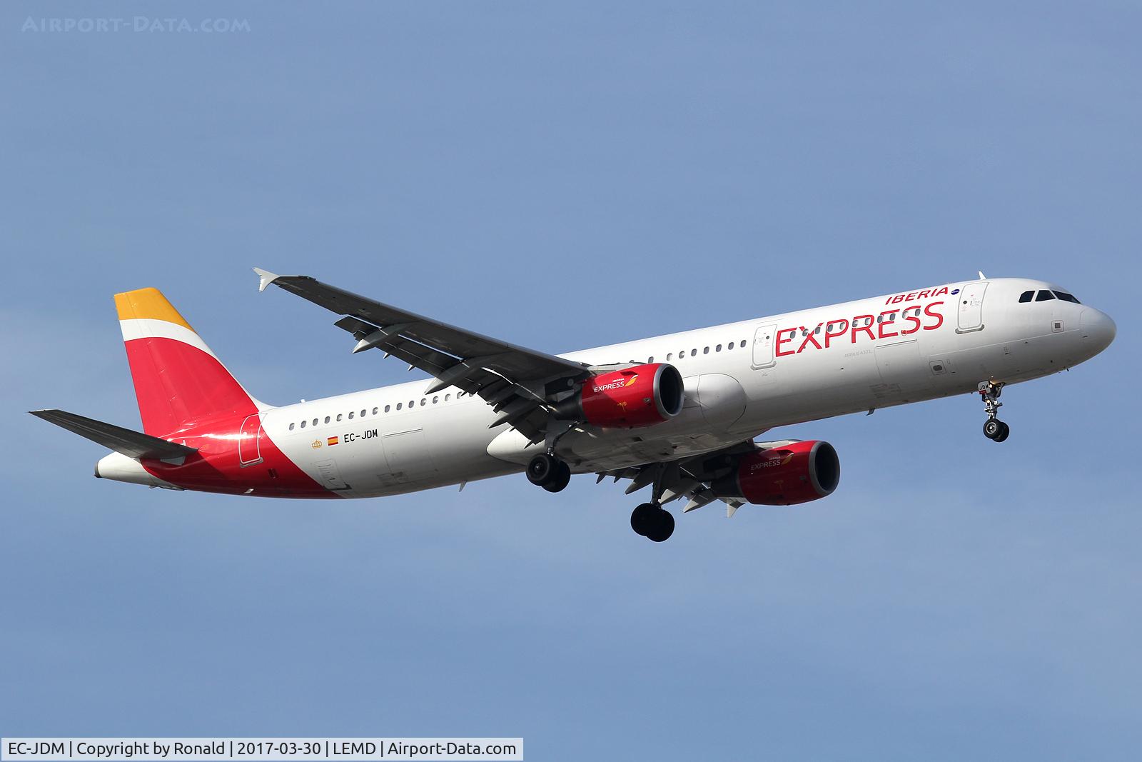 EC-JDM, 2004 Airbus A321-211 C/N 2357, at mad