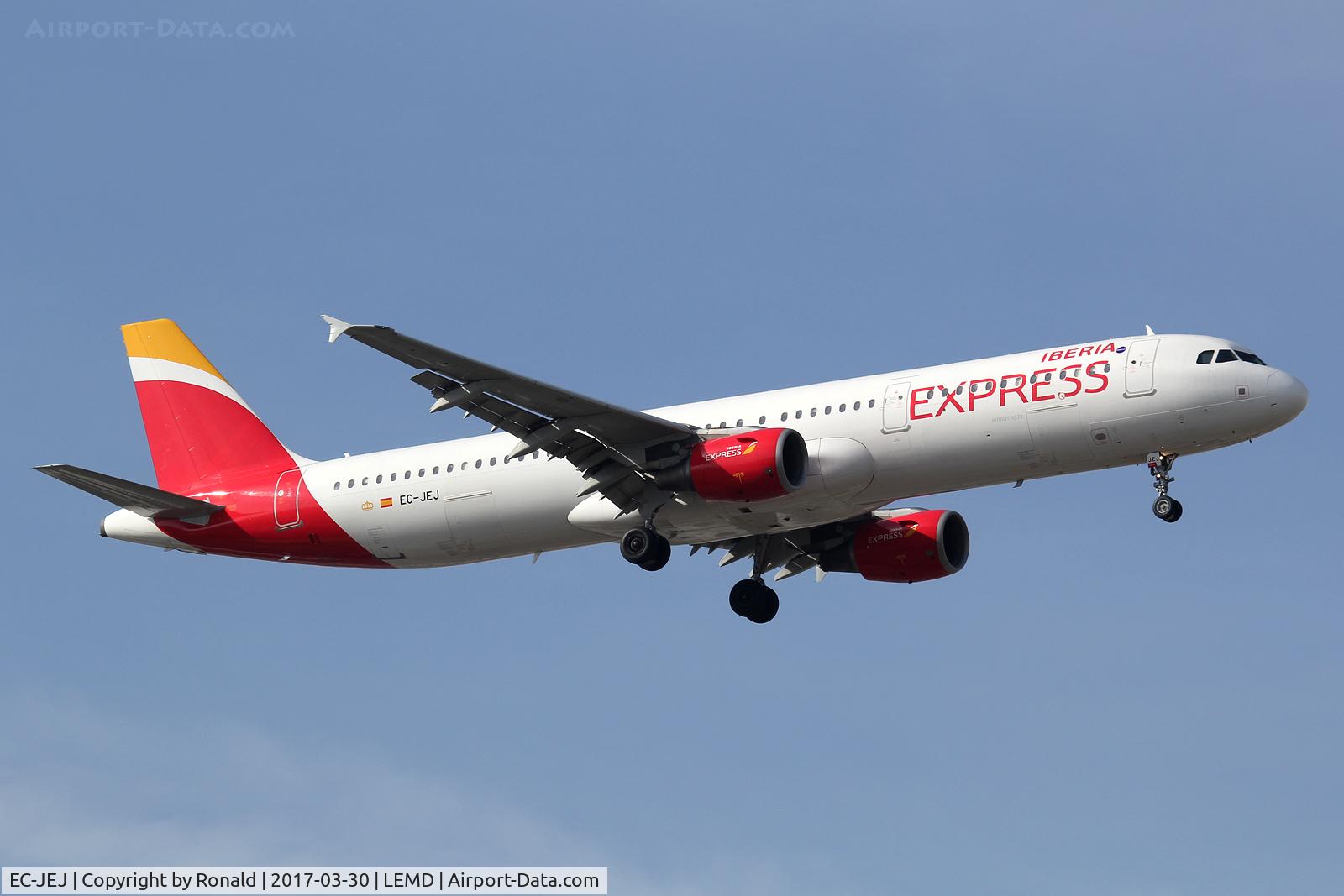 EC-JEJ, 2005 Airbus A321-211 C/N 2381, at mad