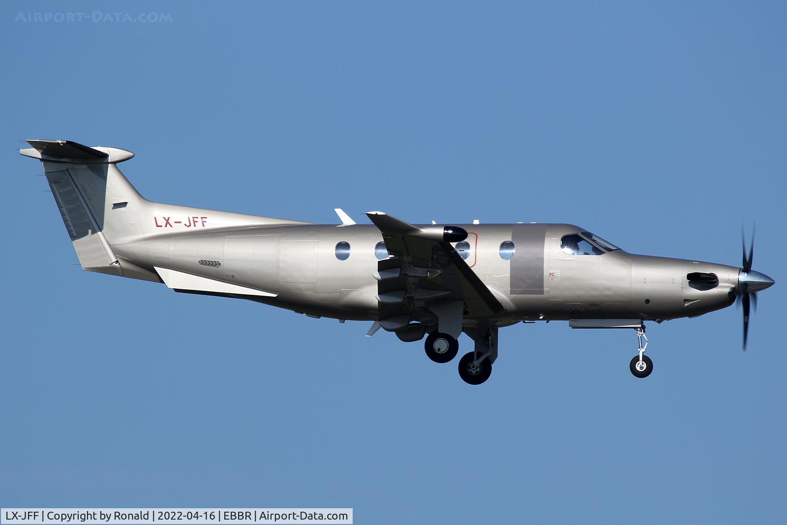 LX-JFF, 2018 Pilatus PC-12/47E C/N 1857, at bru