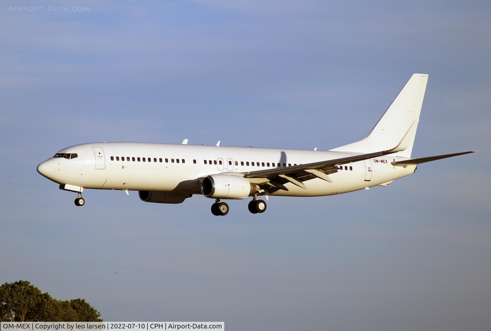 OM-MEX, 2007 Boeing B-737-8GJ(W) C/N 34905, Copenhagen 10.7.2022