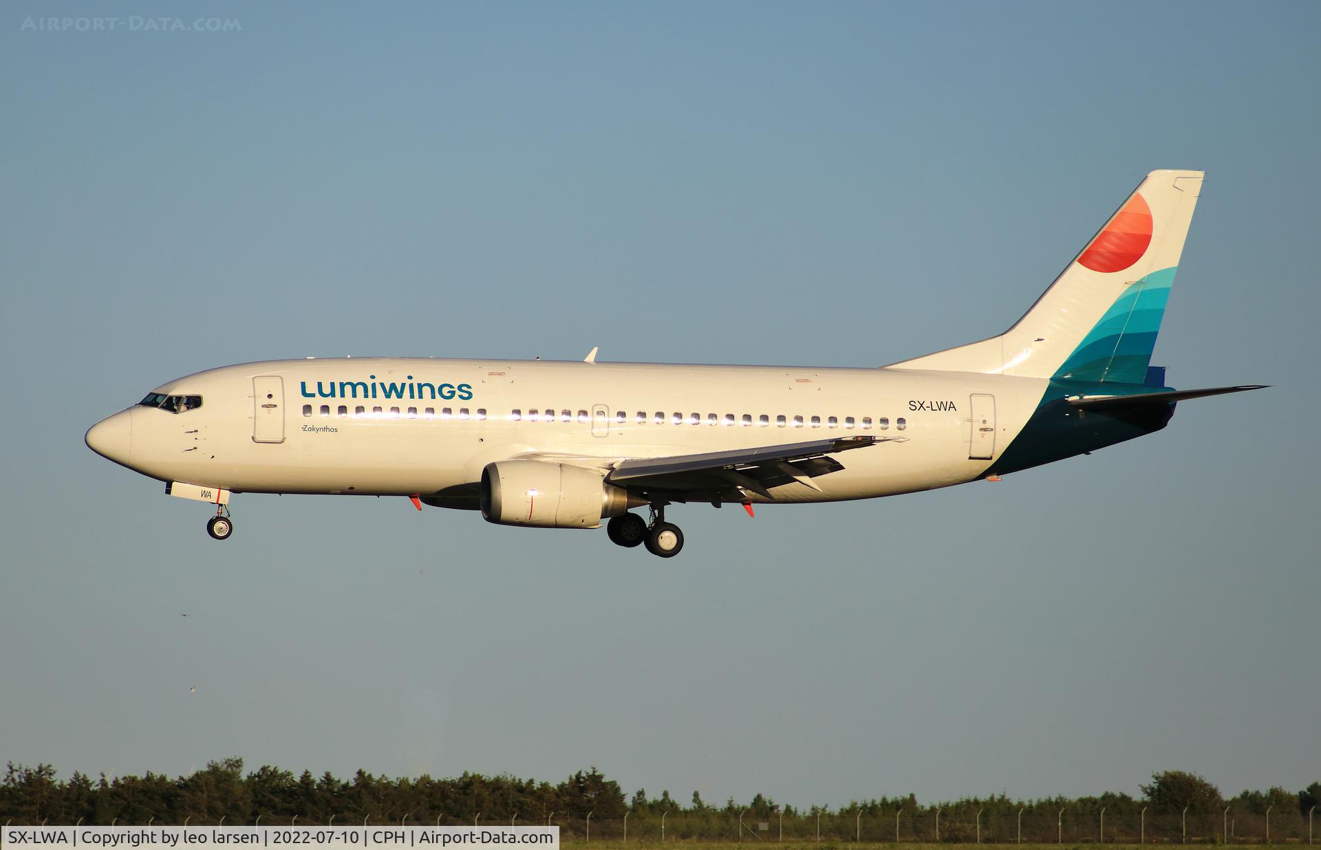 SX-LWA, 1991 Boeing 737-330 C/N 25216, Copenhagen 10.7.2022