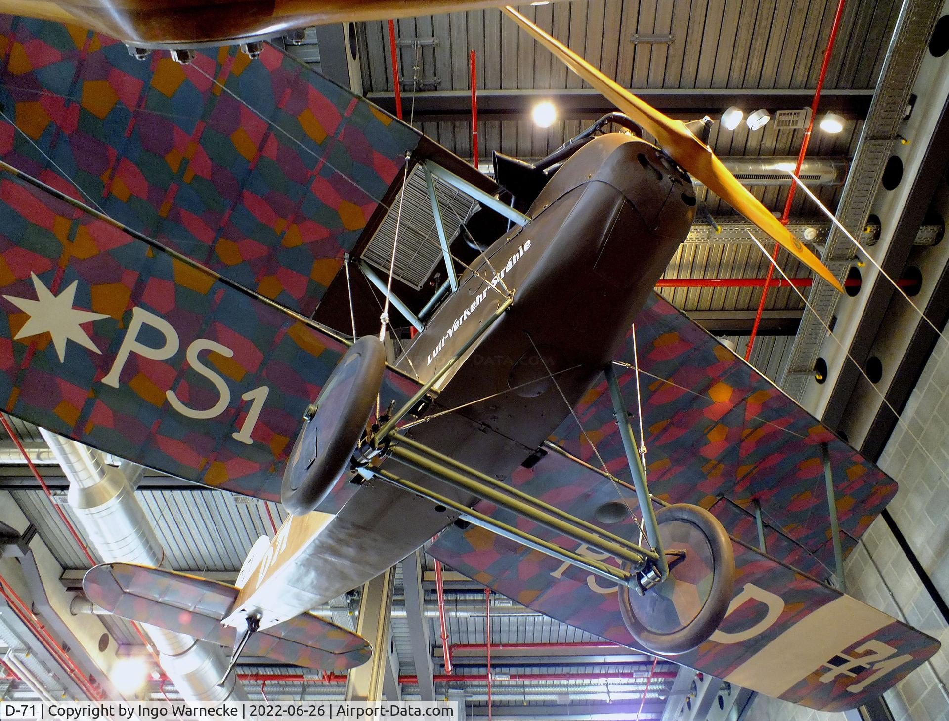 D-71, Halberstadt CL.IV C/N 1447, Halberstadt CL IV (converted to carry 2 passengers) at the Deutsches-Technikmuseum (DTM), Berlin