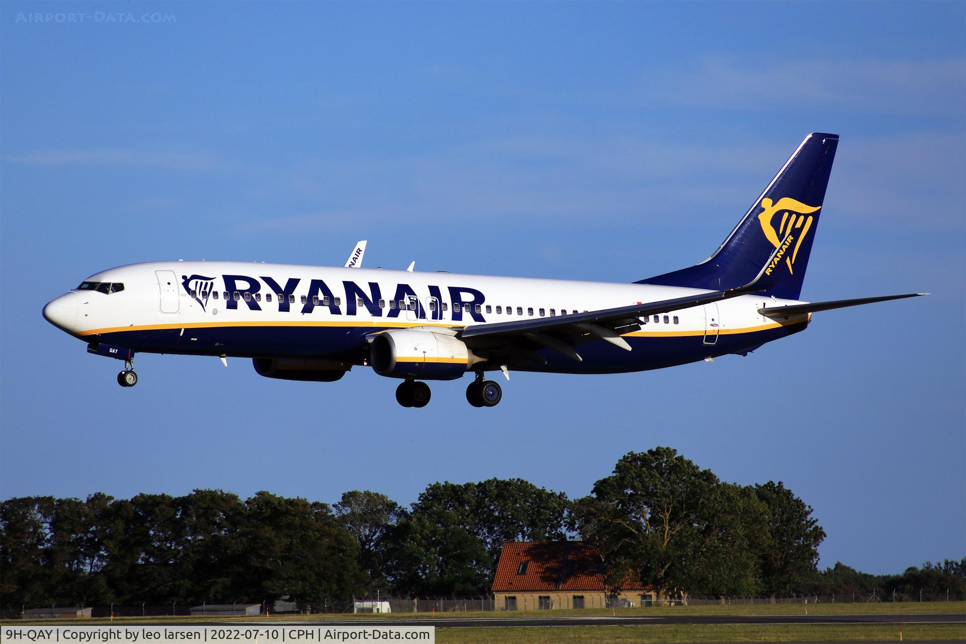 9H-QAY, 2015 Boeing 737-8AS C/N 44699, Copenhagen 10.7.2022