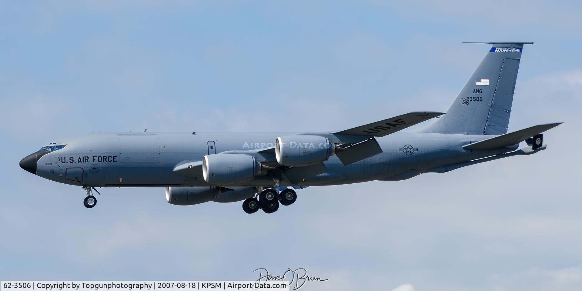 62-3506, 1962 Boeing KC-135R Stratotanker C/N 18489, PACK41 arriving home