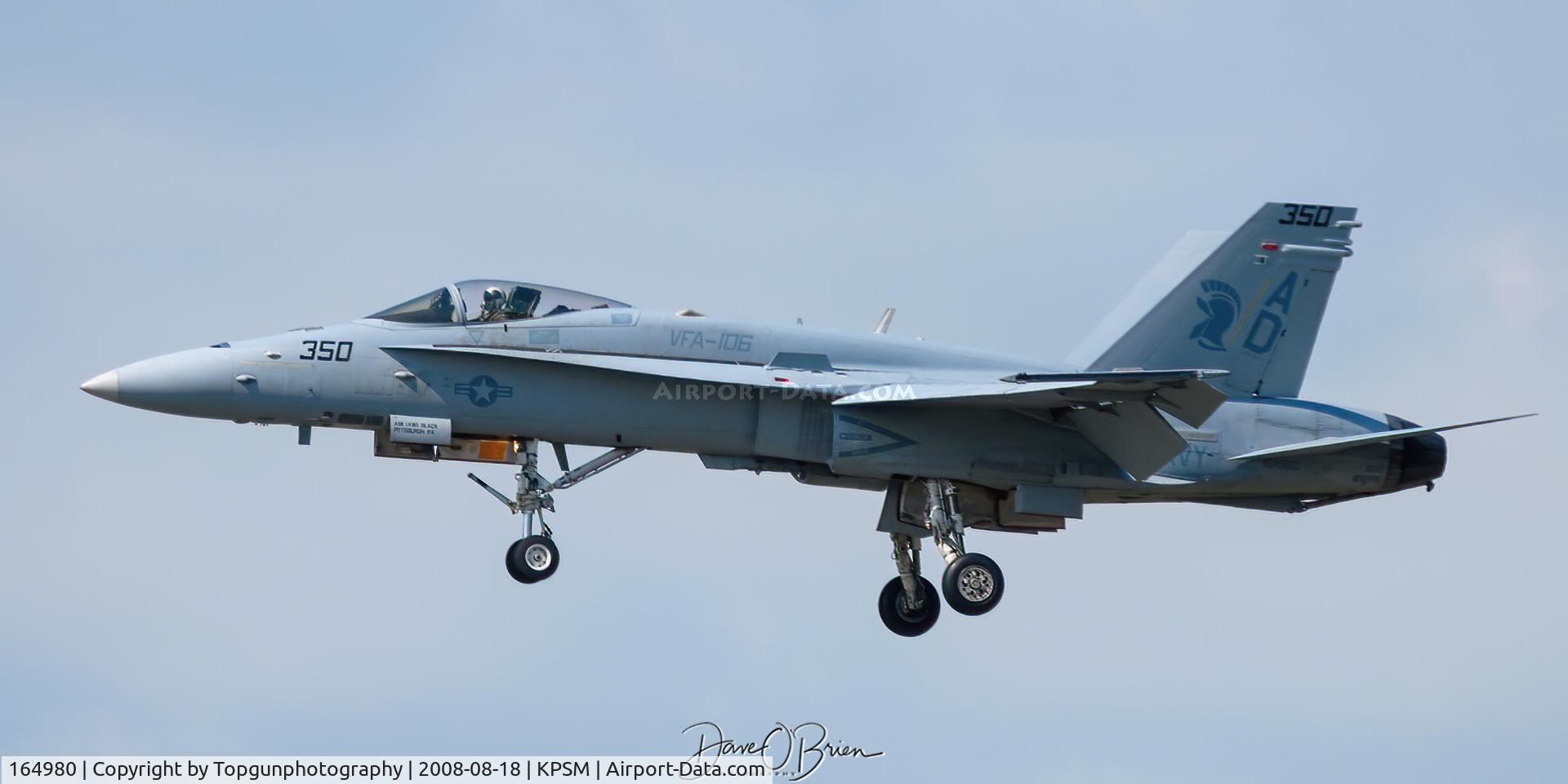 164980, McDonnell Douglas F/A-18C Hornet C/N 1284/C395, Backup Hornet Demo jet