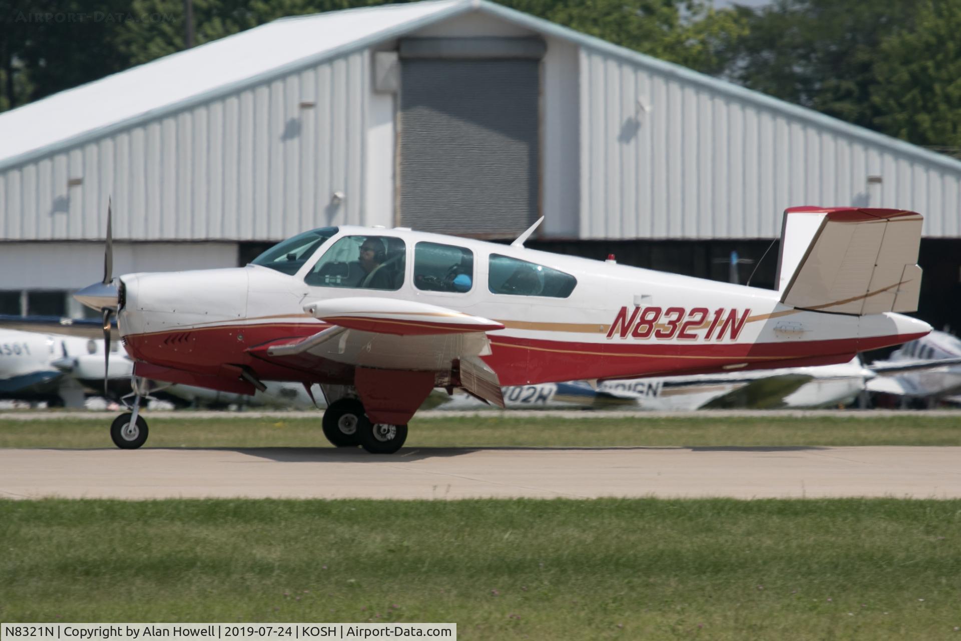 N8321N, 1968 Beech V35A Bonanza C/N D-8722, At AirVenture 2019