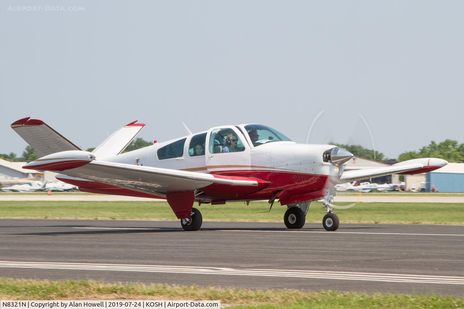 N8321N, 1968 Beech V35A Bonanza C/N D-8722, At AirVenture 2019