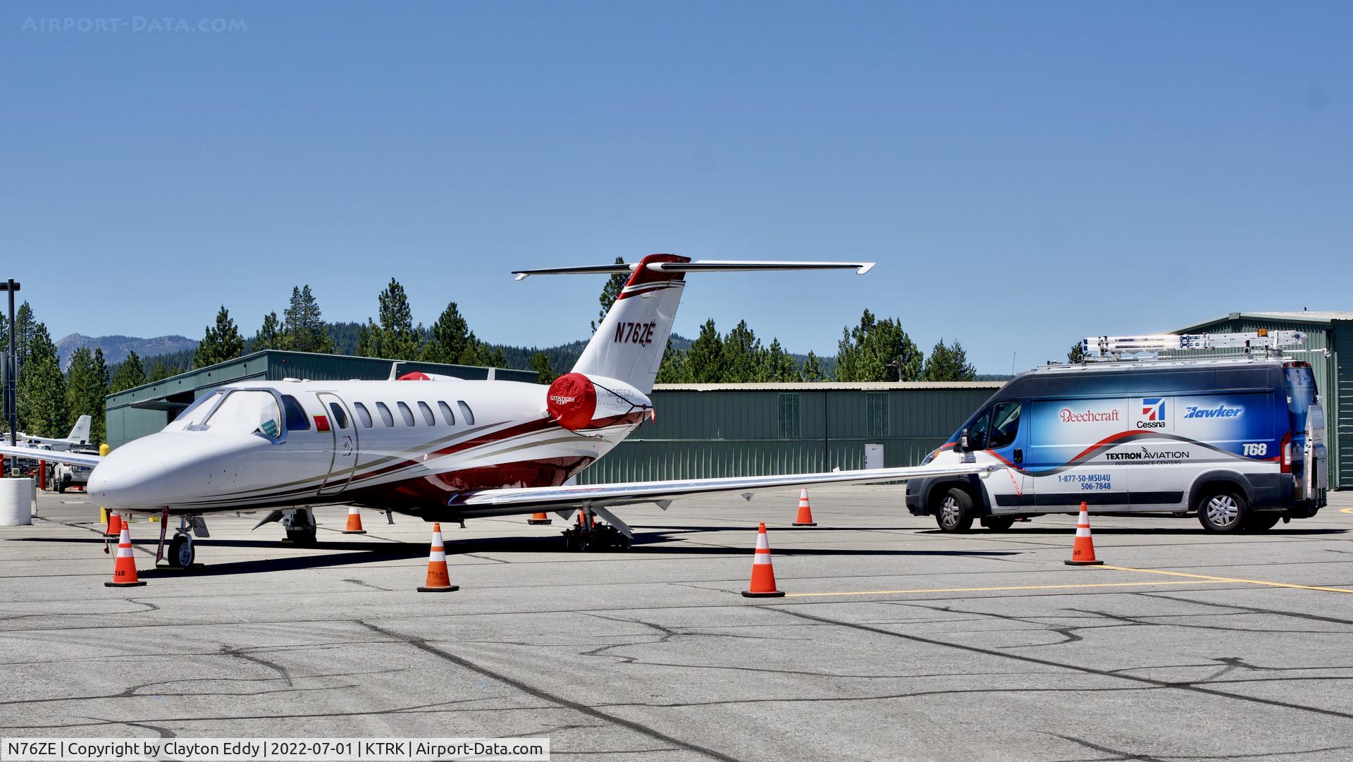 N76ZE, 2019 Cessna 525B C/N 525B0606, Truckee airport in California 2022.