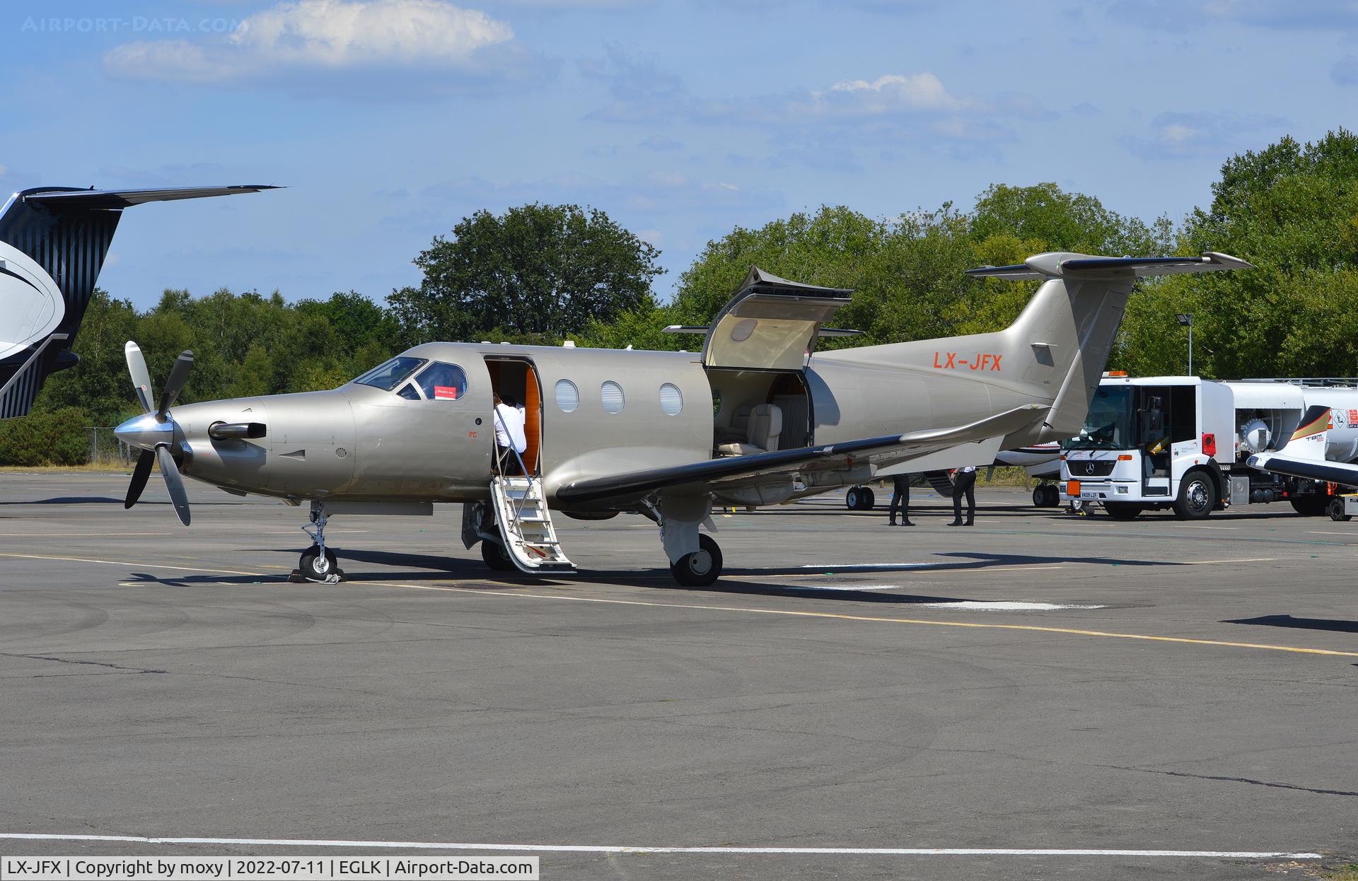 LX-JFX, 2014 Pilatus PC-12/47E C/N 1510, Pilatus PC-12/47E at Blackbushe.
