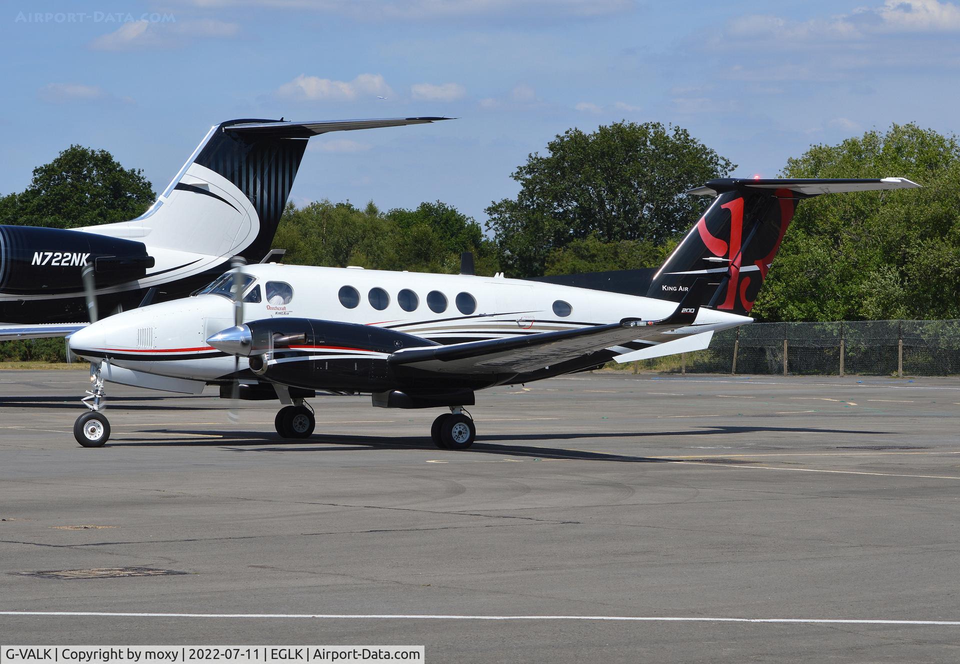 G-VALK, 1980 Beech 200 Super King Air C/N BB-684, Beech 200 Super King Air at Blackbushe. Ex N13CZ