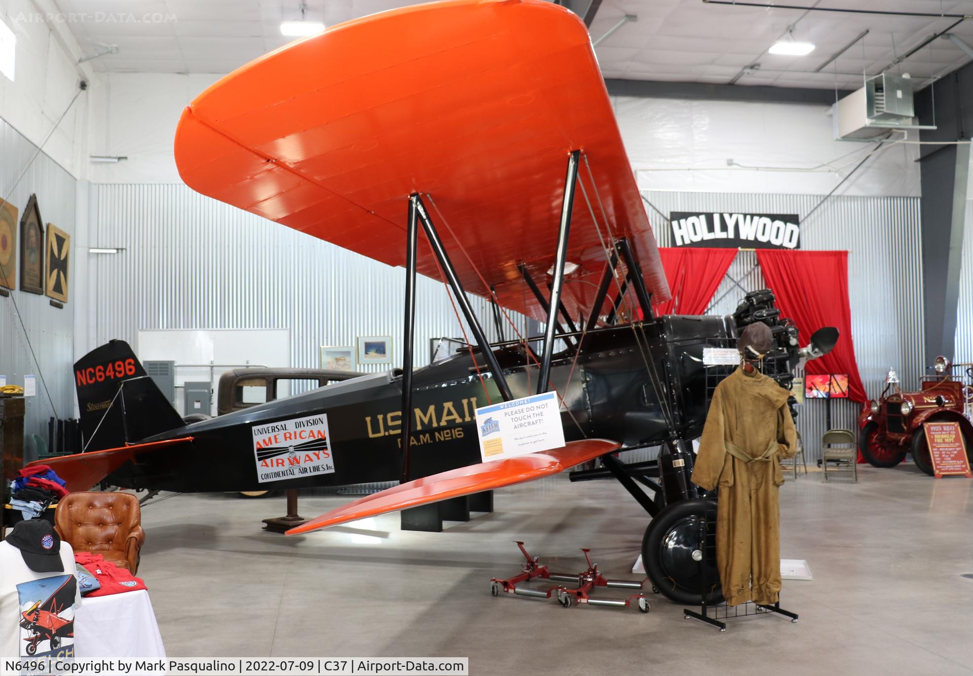 N6496, 1928 Stearman C3-B Sport Commercial C/N 207, Stearman C-3-B