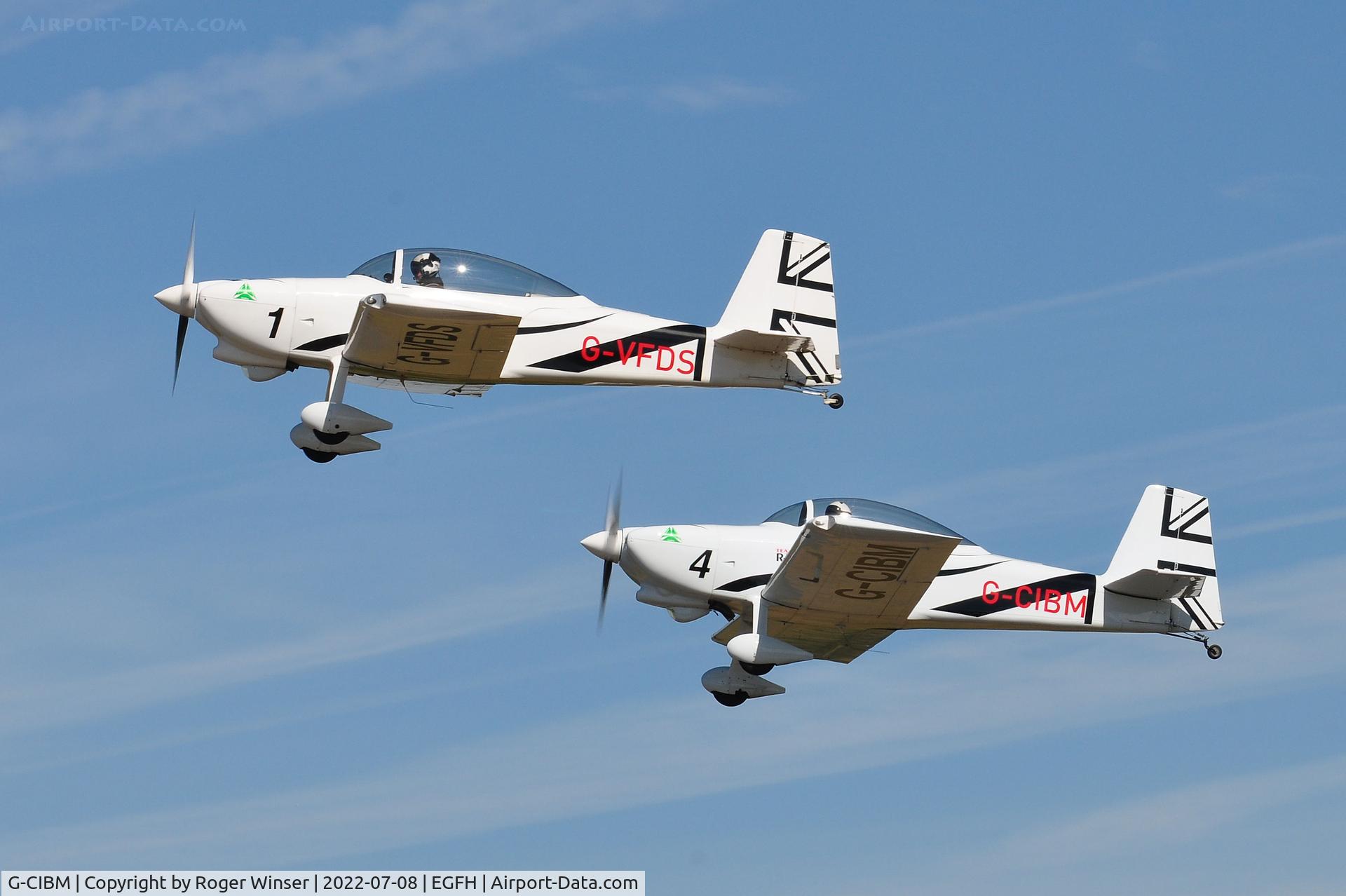 G-CIBM, 2013 Vans RV-8 C/N LAA 303-15083, Raven 4 led by Raven 1 (G-VFDS) departing Runway 22 to Ursel Air Base, Belgium.