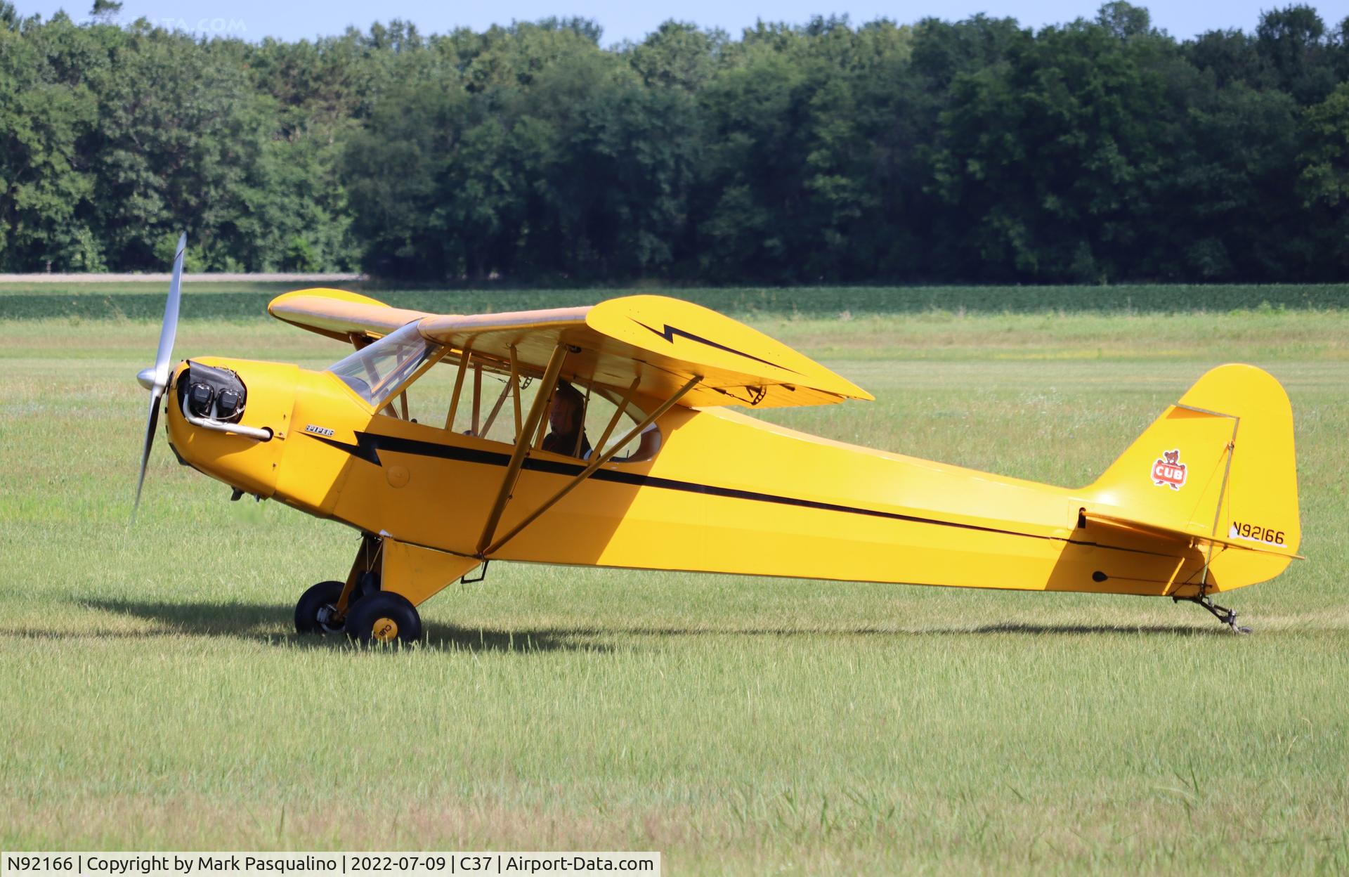 N92166, 1946 Piper J3C-65 Cub C/N 16608, Piper J3C-65