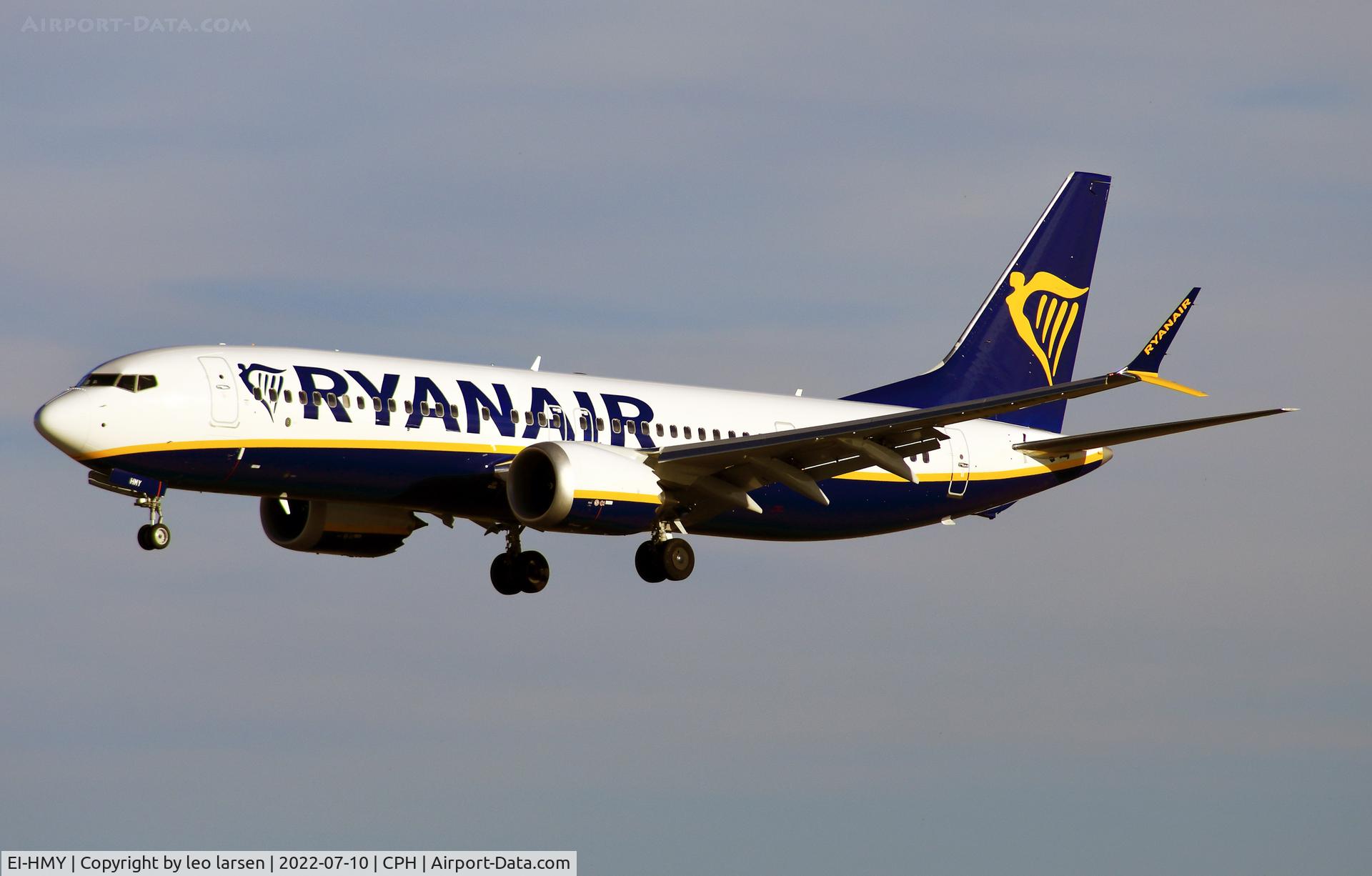 EI-HMY, 2022 Boeing 737-8-200 MAX C/N 65897, Copenhagen 10.7.2022