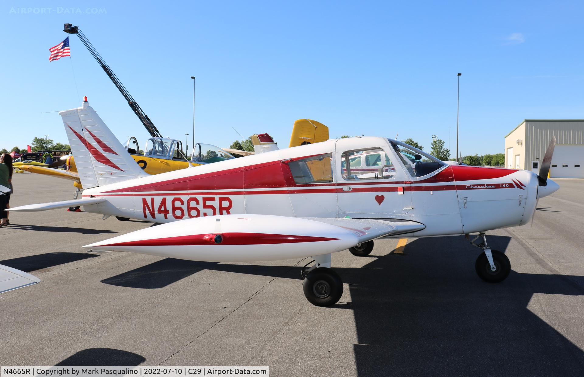 N4665R, 1966 Piper PA-28-140 C/N 28-21421, Piper PA-28-140
