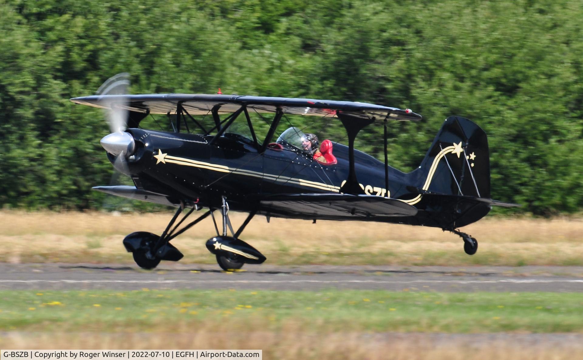 G-BSZB, 1981 Stolp SA-300 Starduster Too C/N 545, Resident Starduster Too departing Runway 22.