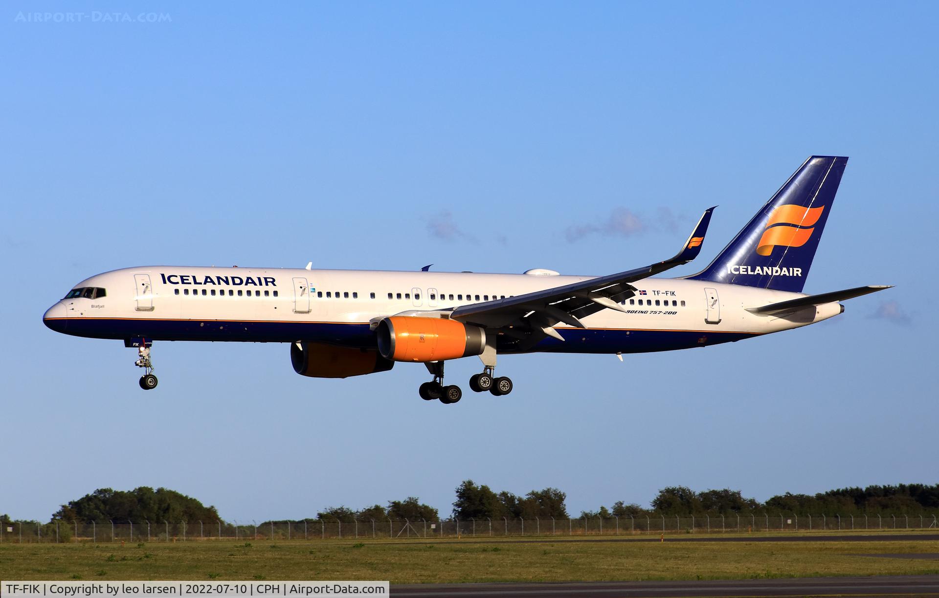 TF-FIK, 1999 Boeing 757-256 C/N 26254, Copenhagen 10.7.2022
