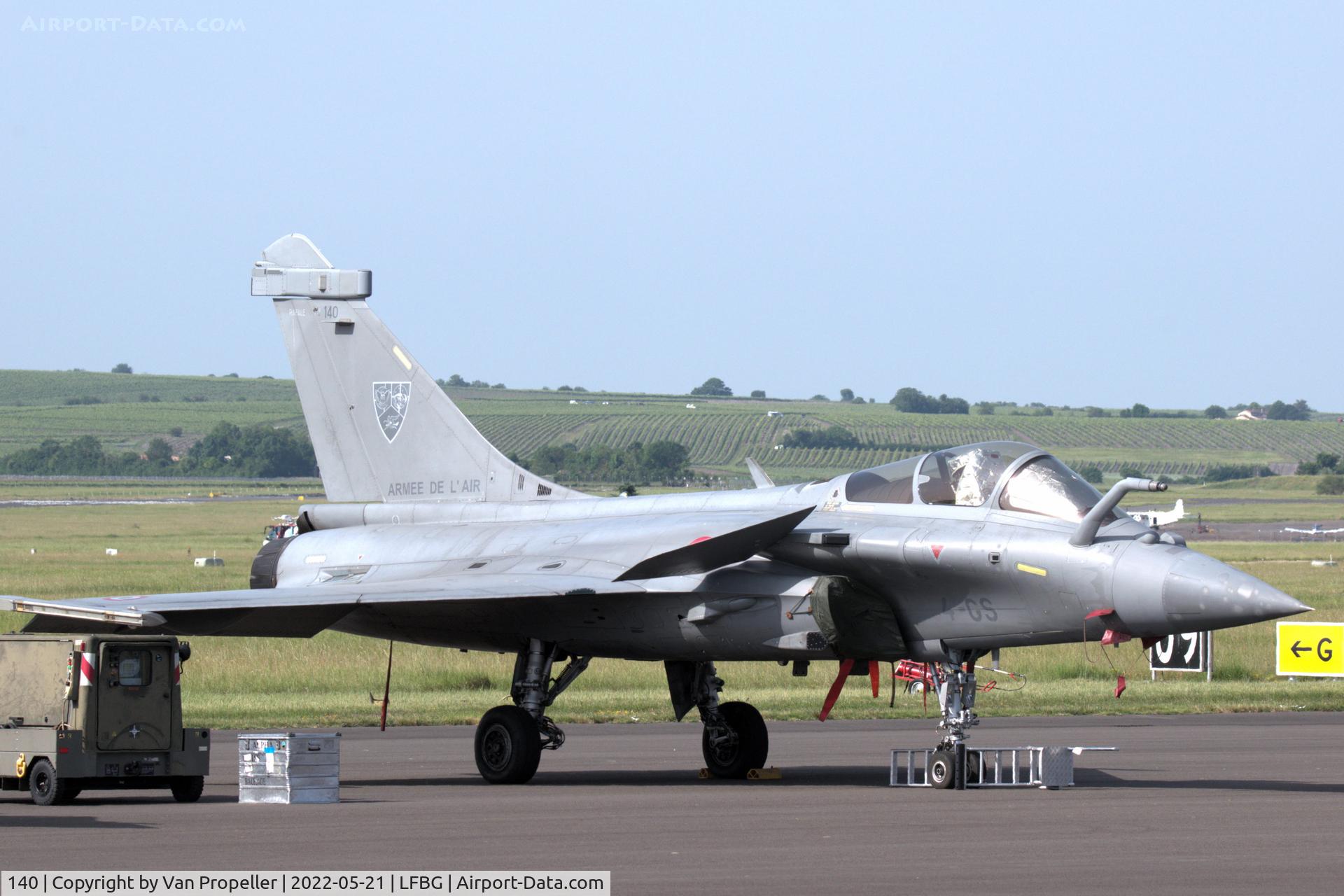 140, Dassault Rafale C C/N 140, French Air Force Dassault Rafale C fighter at the flight-line of BA709 Cognac - Châteaubernard Air Base, France, 21 may 2022