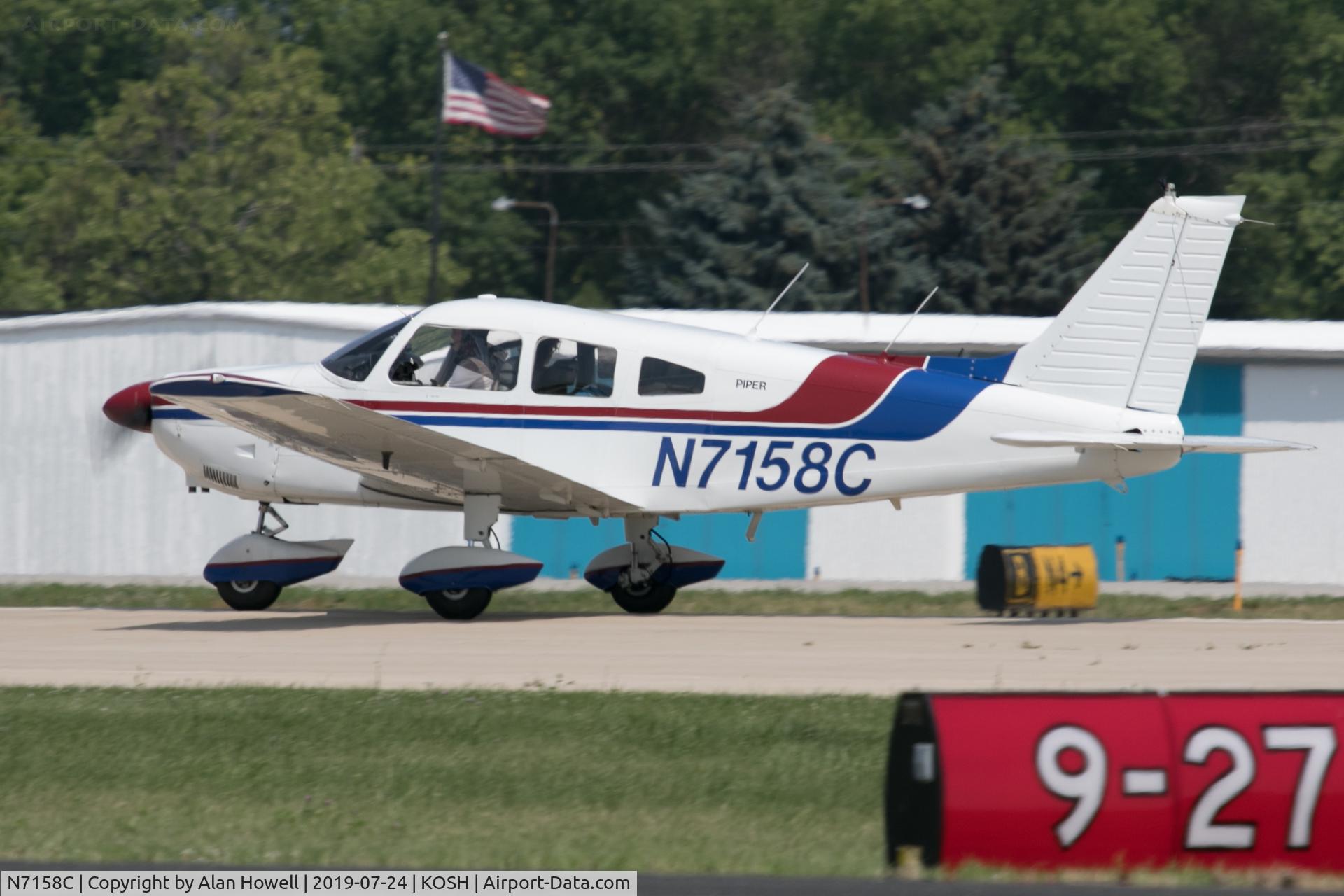 N7158C, 1975 Piper PA-28-181 C/N 28-7690057, At AirVenture 2019