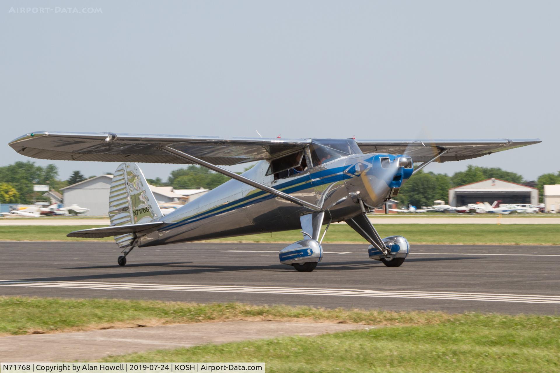 N71768, 1946 Luscombe 8A Silvaire C/N 3195, At AirVenture 2019
