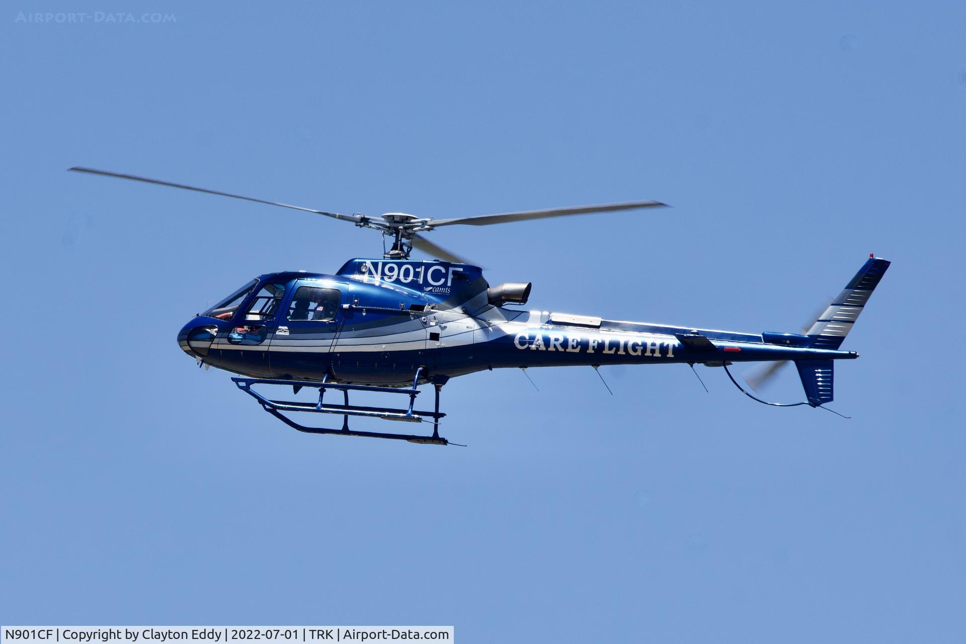 N901CF, 2006 Eurocopter AS-350B-3 Ecureuil Ecureuil C/N 4160, Truckee airport in California 2022.