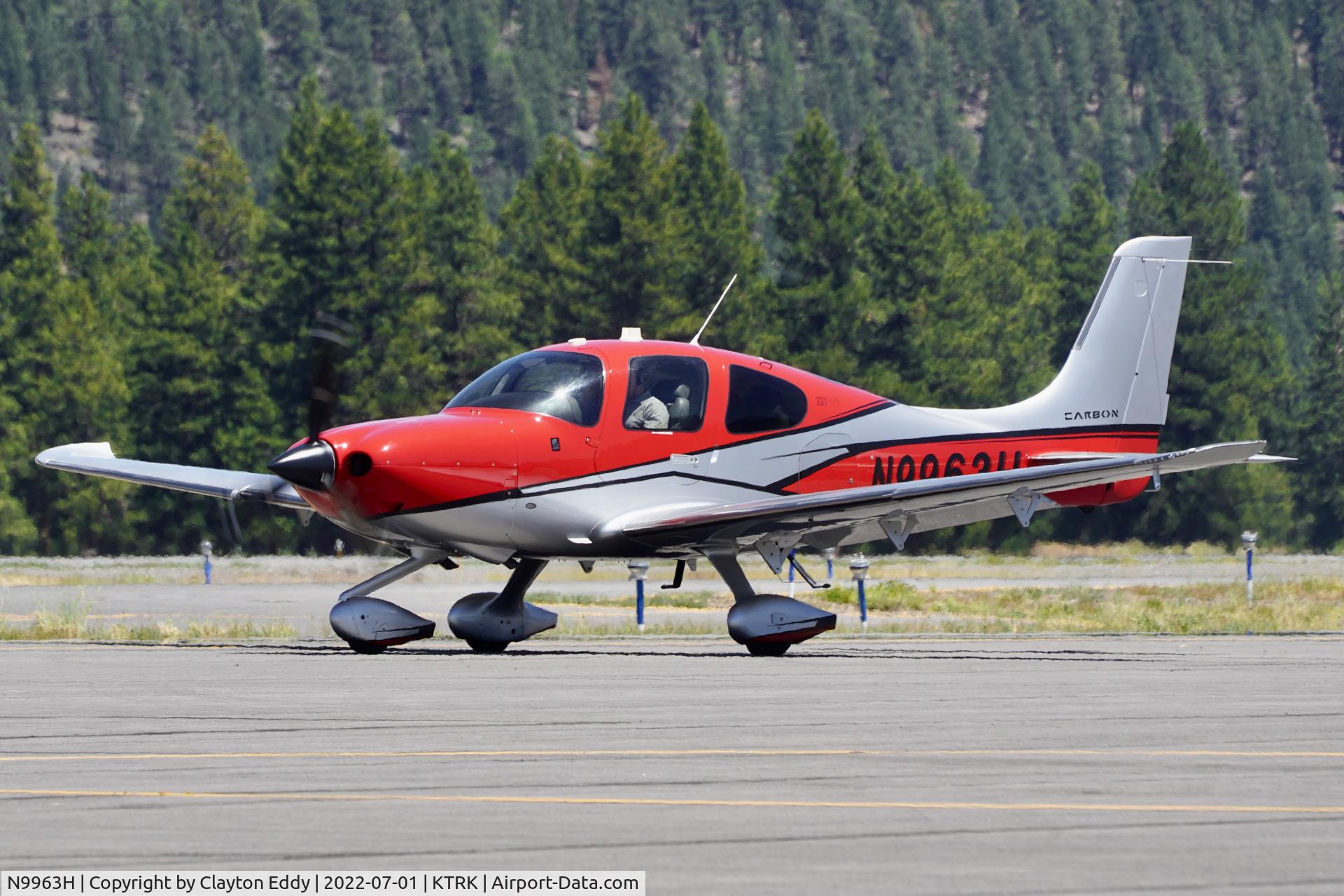 N9963H, 2017 Cirrus SR22T C/N 1650, Truckee airport in California 2022.