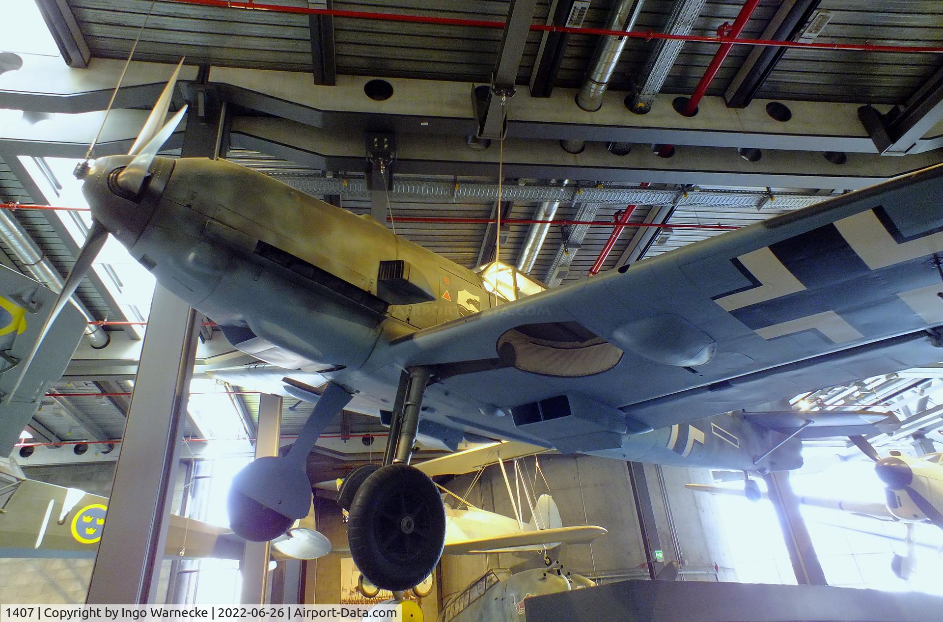 1407, Messerschmitt Bf-109E-4 C/N 1407, Messerschmitt Bf 109E-4 at the Deutsches-Technikmuseum (DTM), Berlin