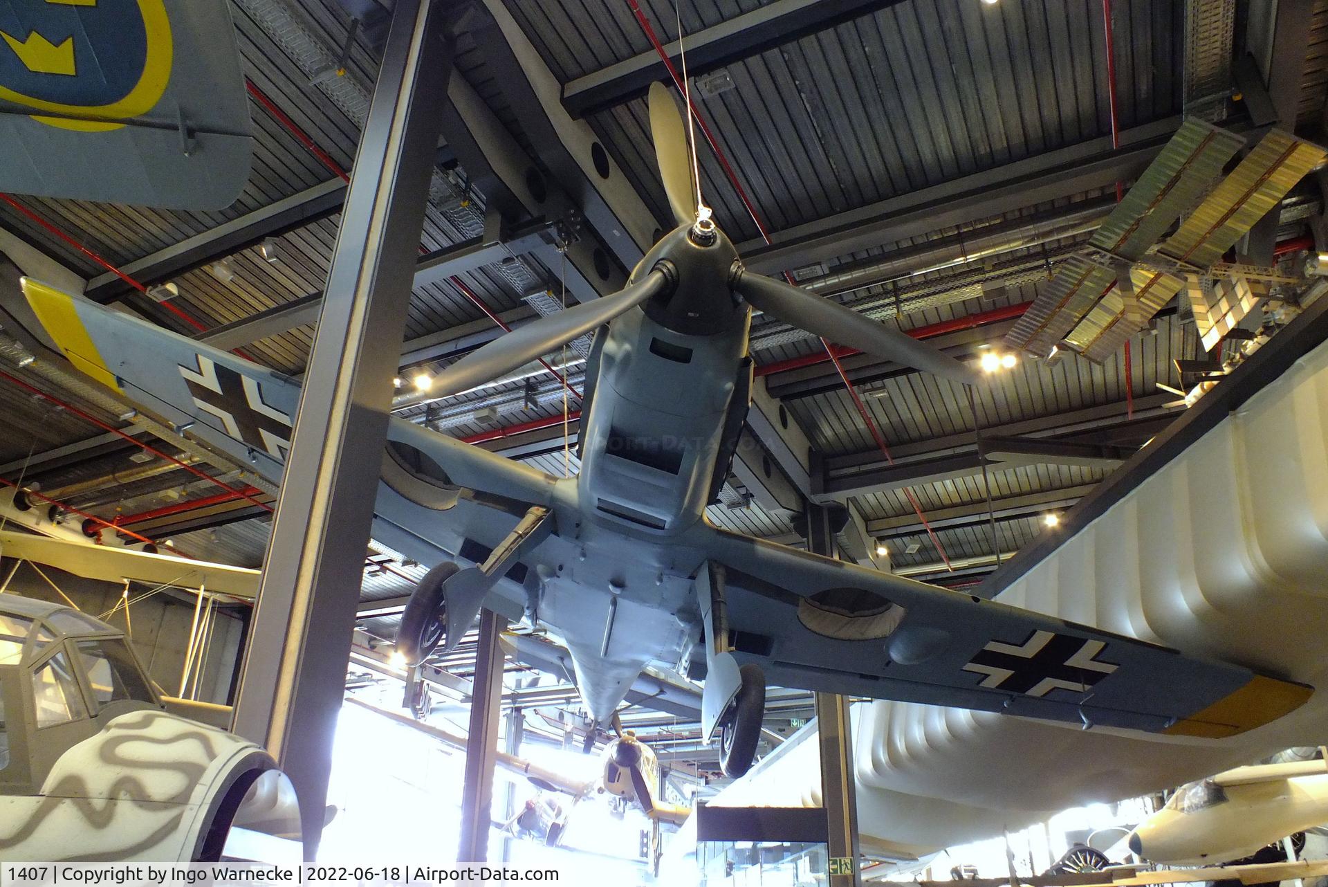 1407, Messerschmitt Bf-109E-4 C/N 1407, Messerschmitt Bf 109E-4 at the Deutsches-Technikmuseum (DTM), Berlin