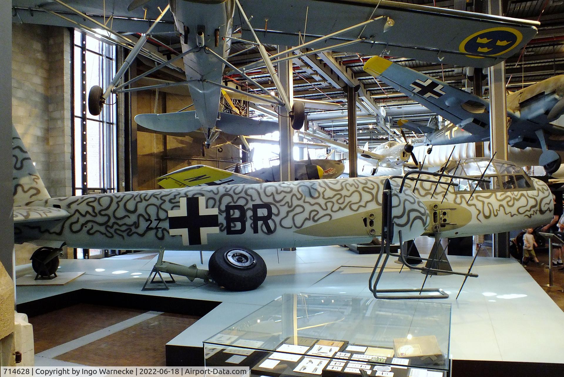 714628, 1944 Junkers Ju-88G-1 C/N Not found 714628, Junkers Ju 88G-1 (minus wings) at the Deutsches-Technikmuseum (DTM), Berlin