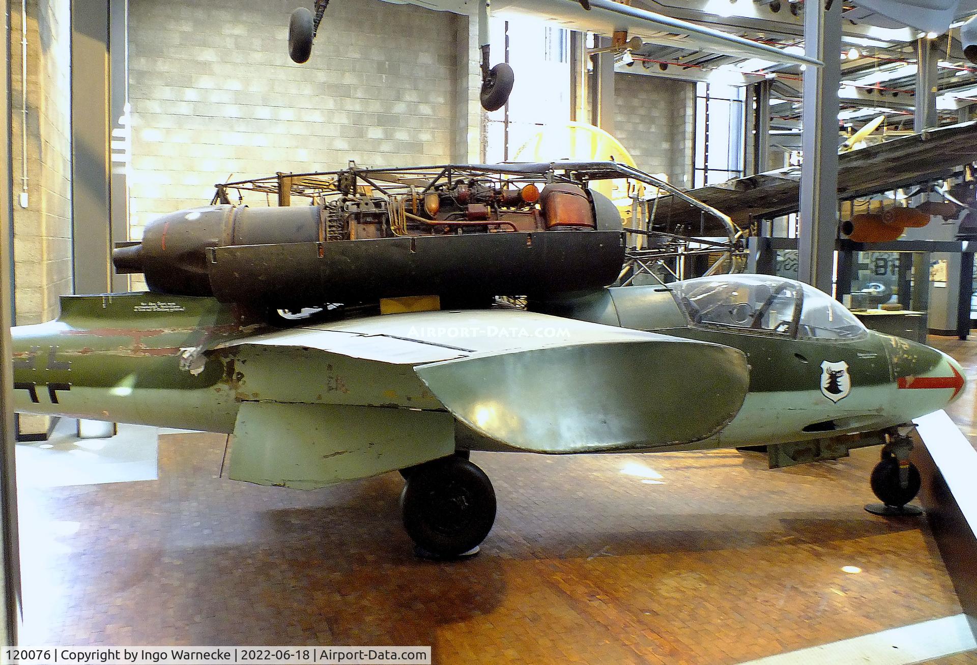 120076, Heinkel He-162A-2 Volksjager C/N 120076, Heinkel He 162A-2 'Spatz'/'Salamander'/'Volksjäger' at the Deutsches-Technikmuseum (DTM), Berlin