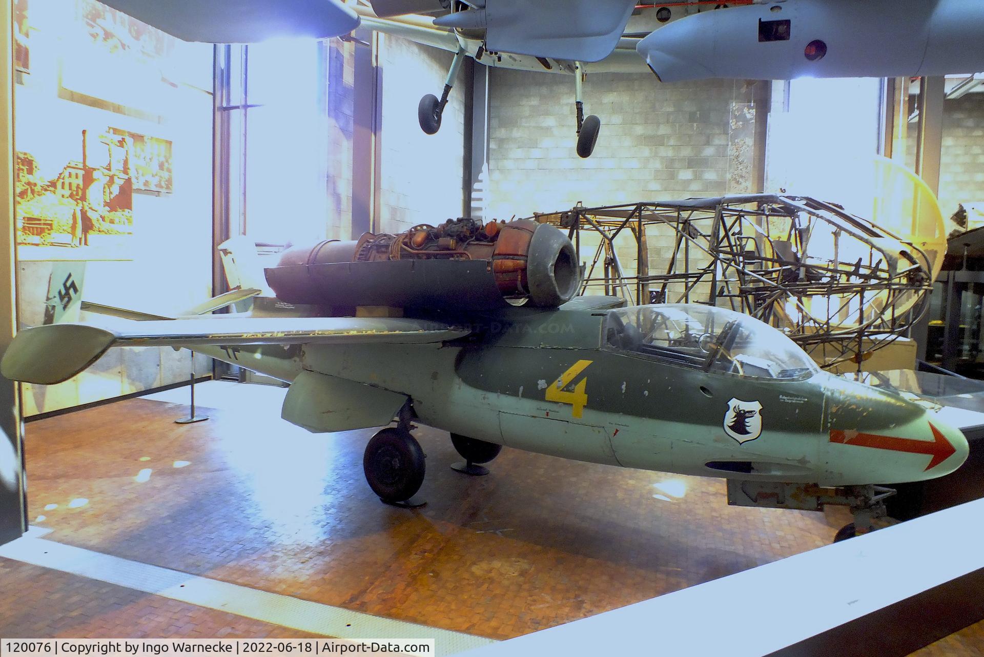 120076, Heinkel He-162A-2 Volksjager C/N 120076, Heinkel He 162A-2 'Spatz'/'Salamander'/'Volksjäger' at the Deutsches-Technikmuseum (DTM), Berlin