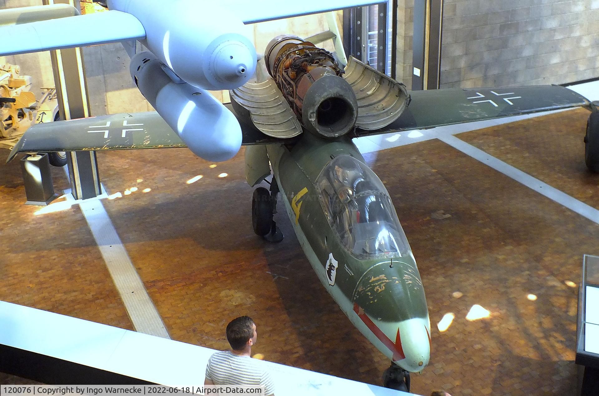 120076, Heinkel He-162A-2 Volksjager C/N 120076, Heinkel He 162A-2 'Spatz'/'Salamander'/'Volksjäger' at the Deutsches-Technikmuseum (DTM), Berlin
