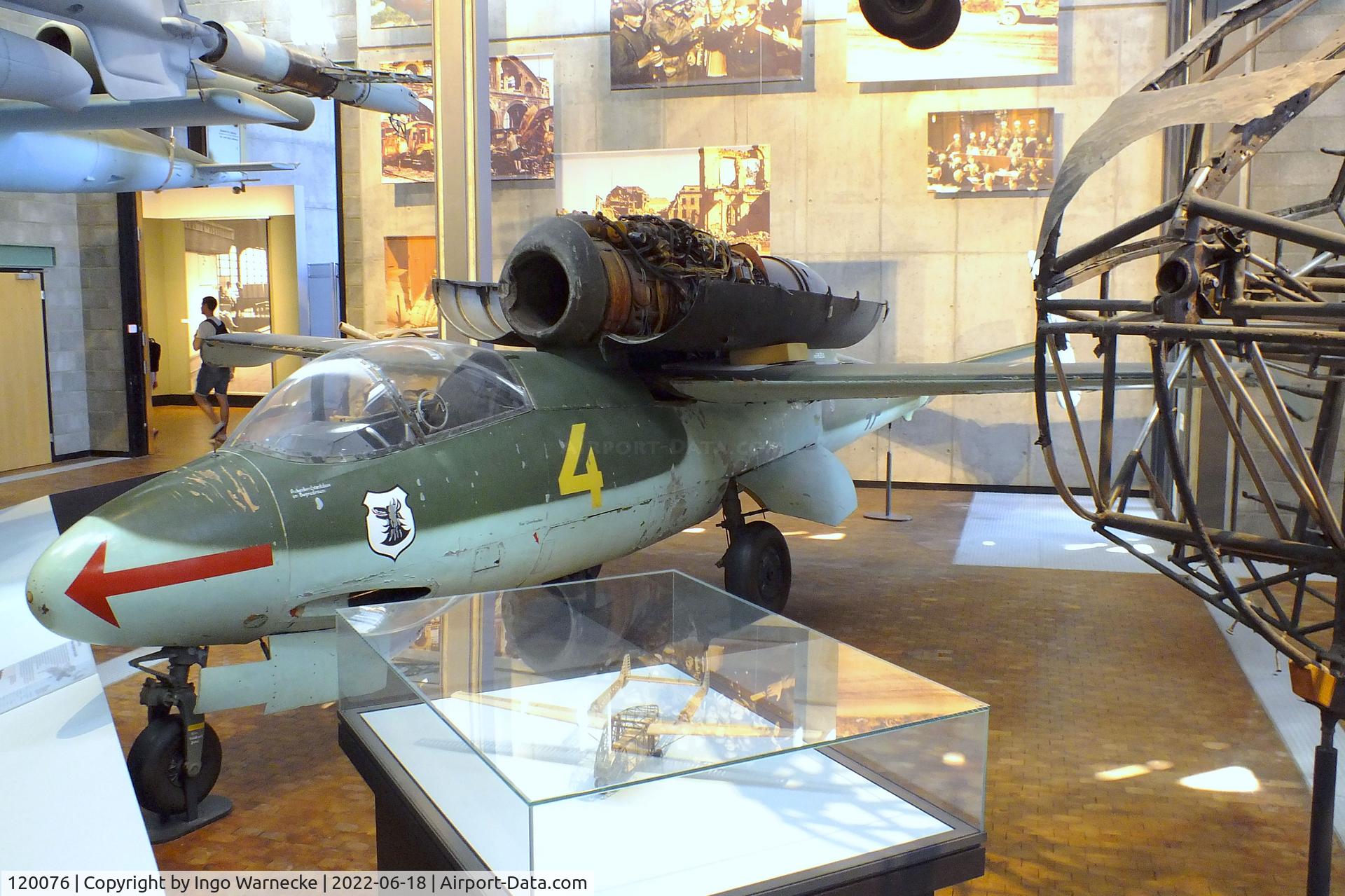 120076, Heinkel He-162A-2 Volksjager C/N 120076, Heinkel He 162A-2 'Spatz'/'Salamander'/'Volksjäger' at the Deutsches-Technikmuseum (DTM), Berlin