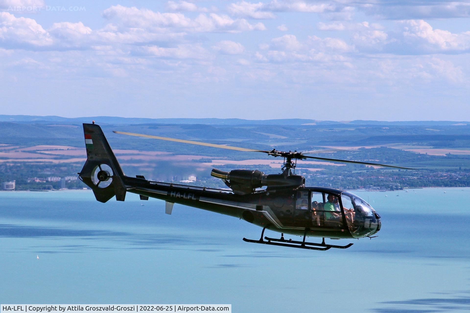 HA-LFL, 1978 Soko SA-341H Partizan C/N 007, Balatonfökajár Airfield, Hungary - in the airspace of Lake Balaton