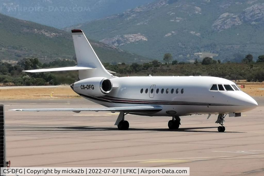 CS-DFG, 2004 Dassault Falcon 2000EX C/N 44, Parked