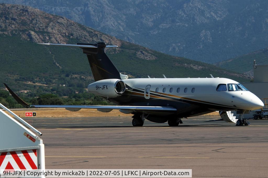9H-JFX, 2021 Embraer EMB-550 Praetor 600 C/N 55020151, Parked