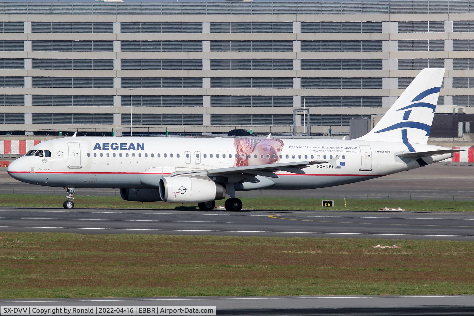 SX-DVV, 2009 Airbus A320-232 C/N 3773, at bru