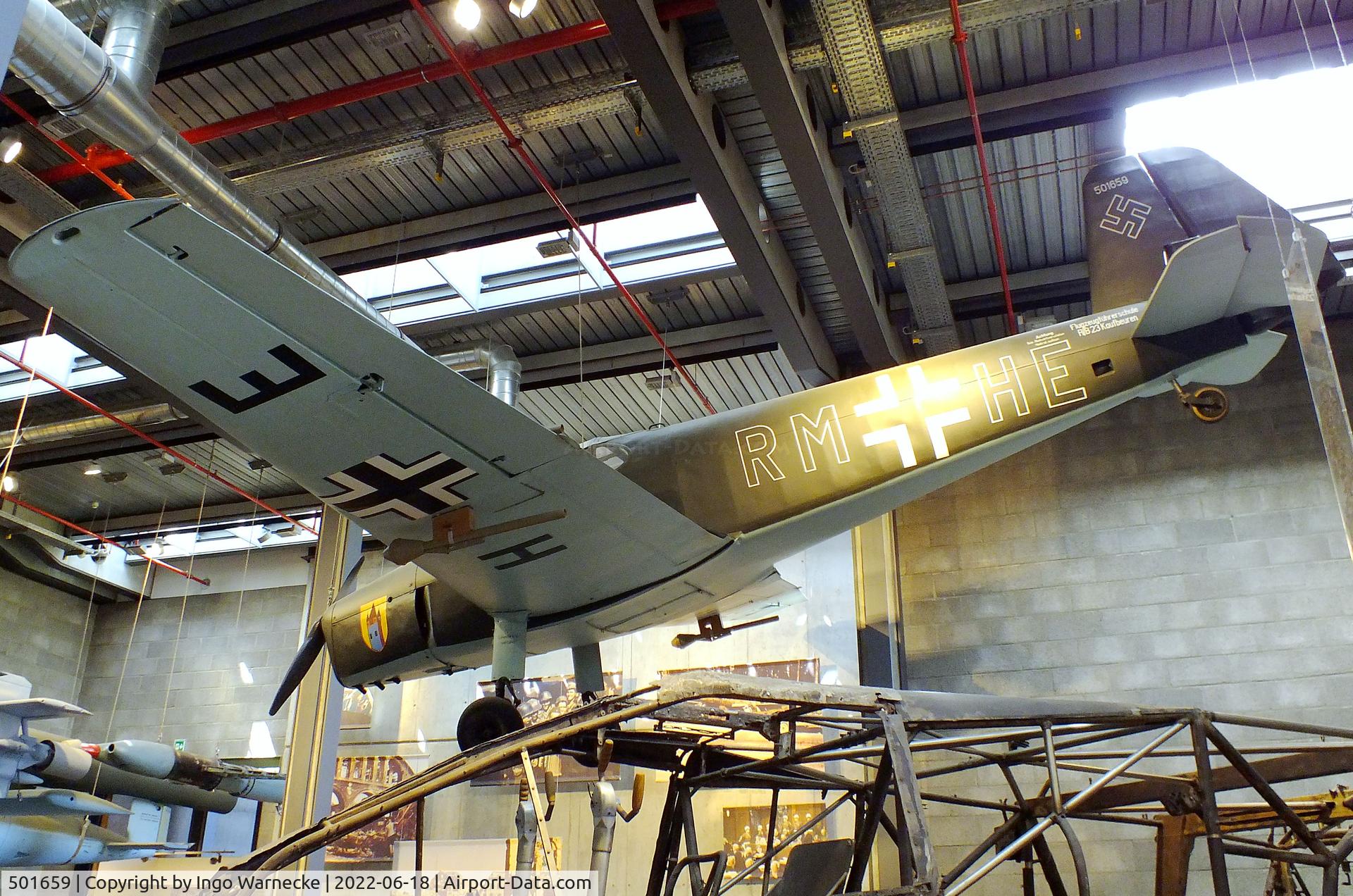 501659, Bucker Bu-181C-2 Bestmann C/N 501659, Bücker Bü 181C-2 Bestmann at the Deutsches-Technikmuseum (DTM), Berlin