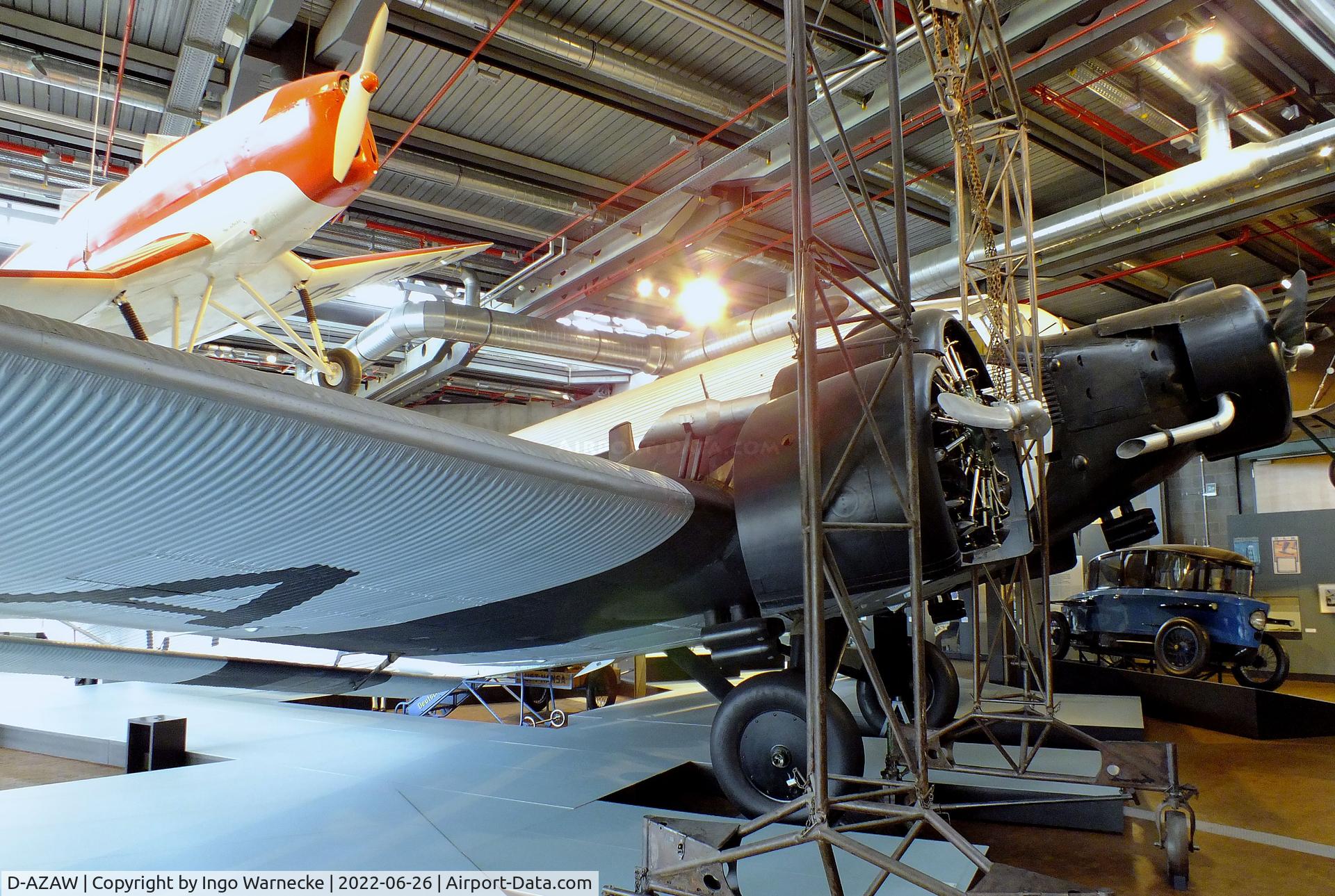 D-AZAW, Junkers Ju-52/3mte C/N 7220, Junkers Ju 52/3mte at the Deutsches-Technikmuseum (DTM), Berlin