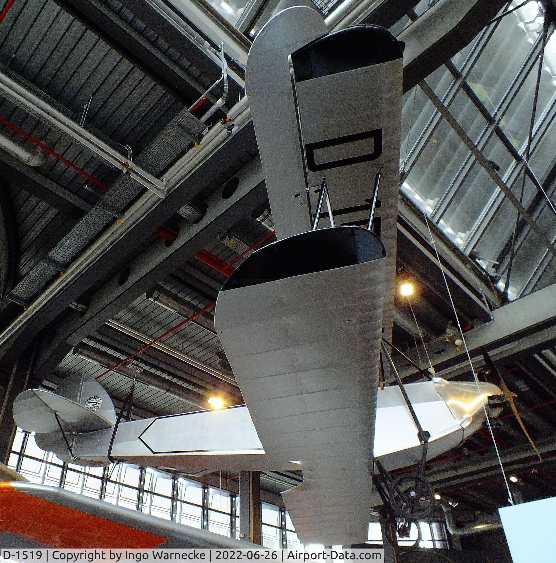 D-1519, Raab-Katzenstein RK-9 Grasmücke C/N 353, Raab-Katzenstein RK-9 Grasmücke at the Deutsches-Technikmuseum (DTM), Berlin