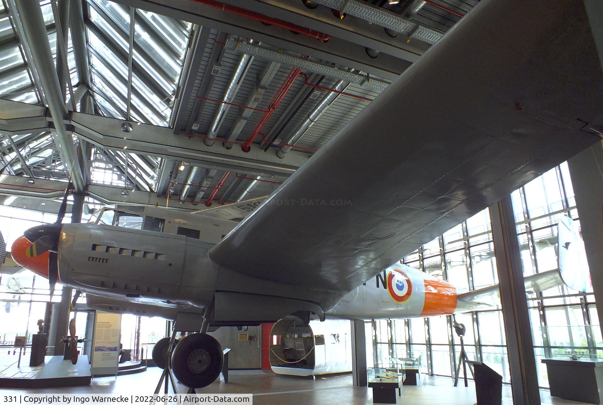 331, Nord NC-702 Martinet C/N 331, SNCAC Nord NC.702 Martinet (Siebel Si 204A built after WW II in France with Renault 12S engines) at the Deutsches-Technikmuseum (DTM), Berlin