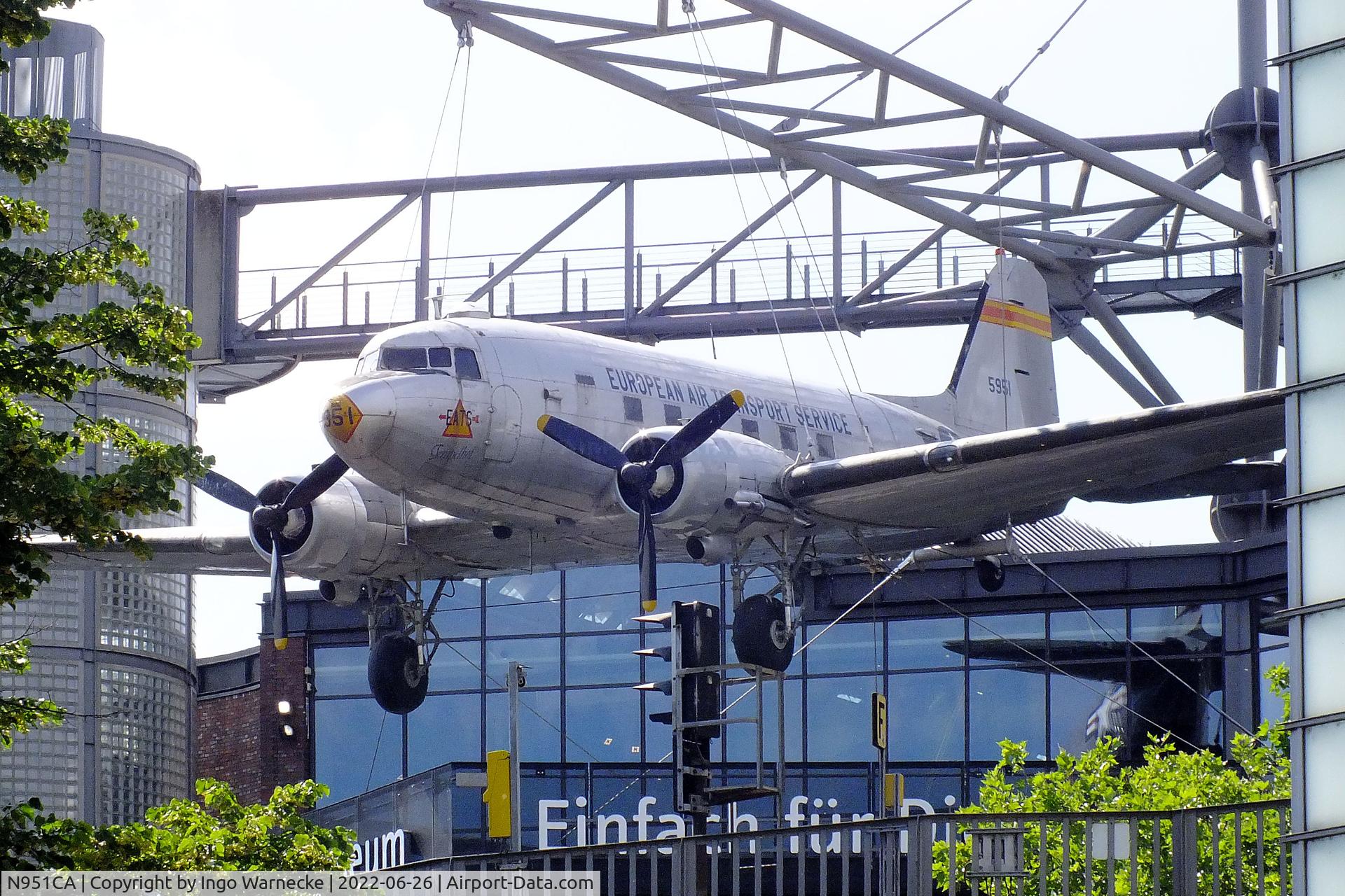 N951CA, 1945 Douglas C-47B-45-DK C/N 16954/34214, Douglas C-47B Skytrain (DC-3) at the Deutsches-Technikmuseum (DTM), Berlin