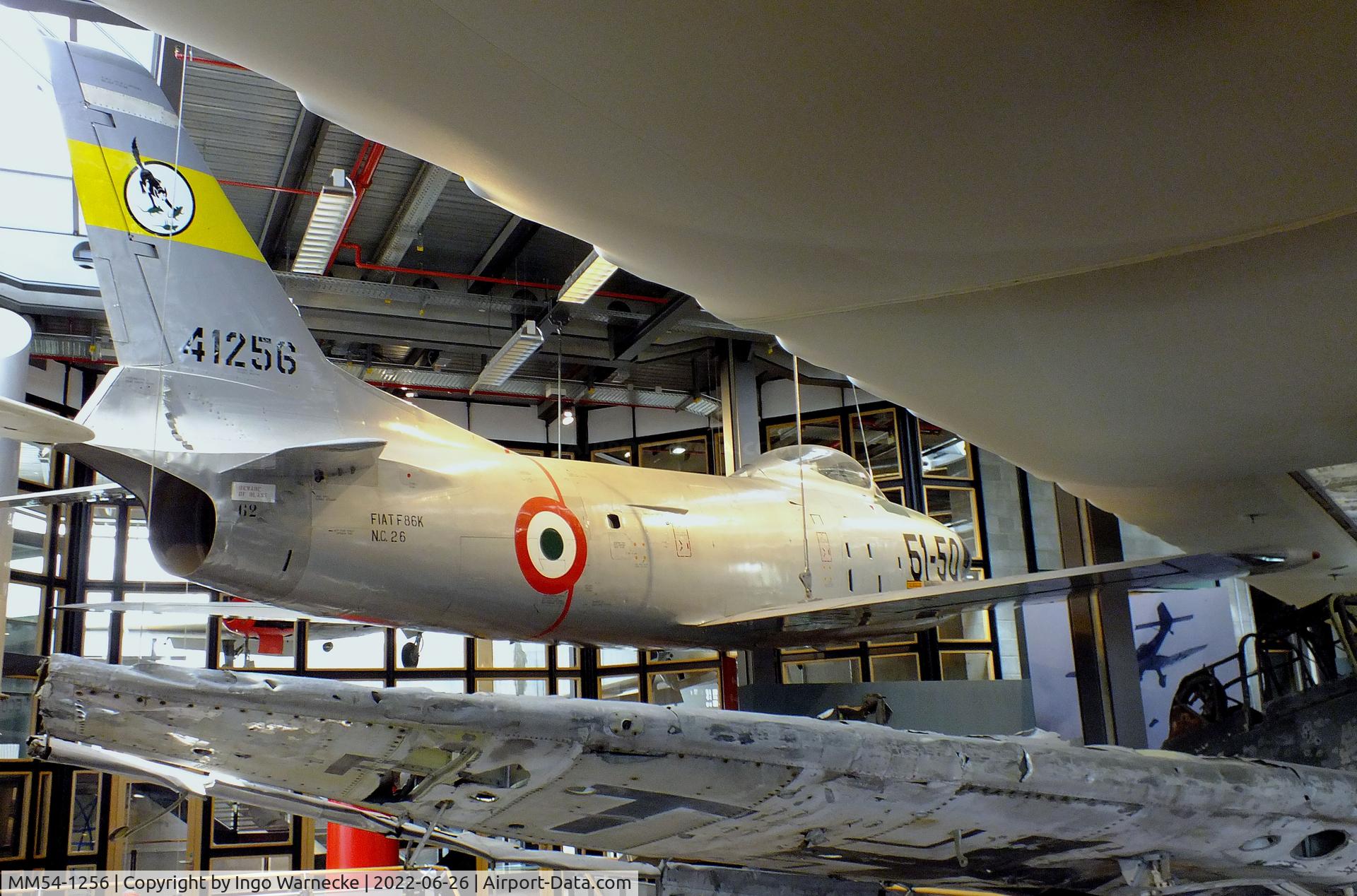 MM54-1256, North American (Fiat) F-86K Sabre C/N 213-26, North American (FIAT) F-86K Sabre at the Deutsches-Technikmuseum (DTM), Berlin