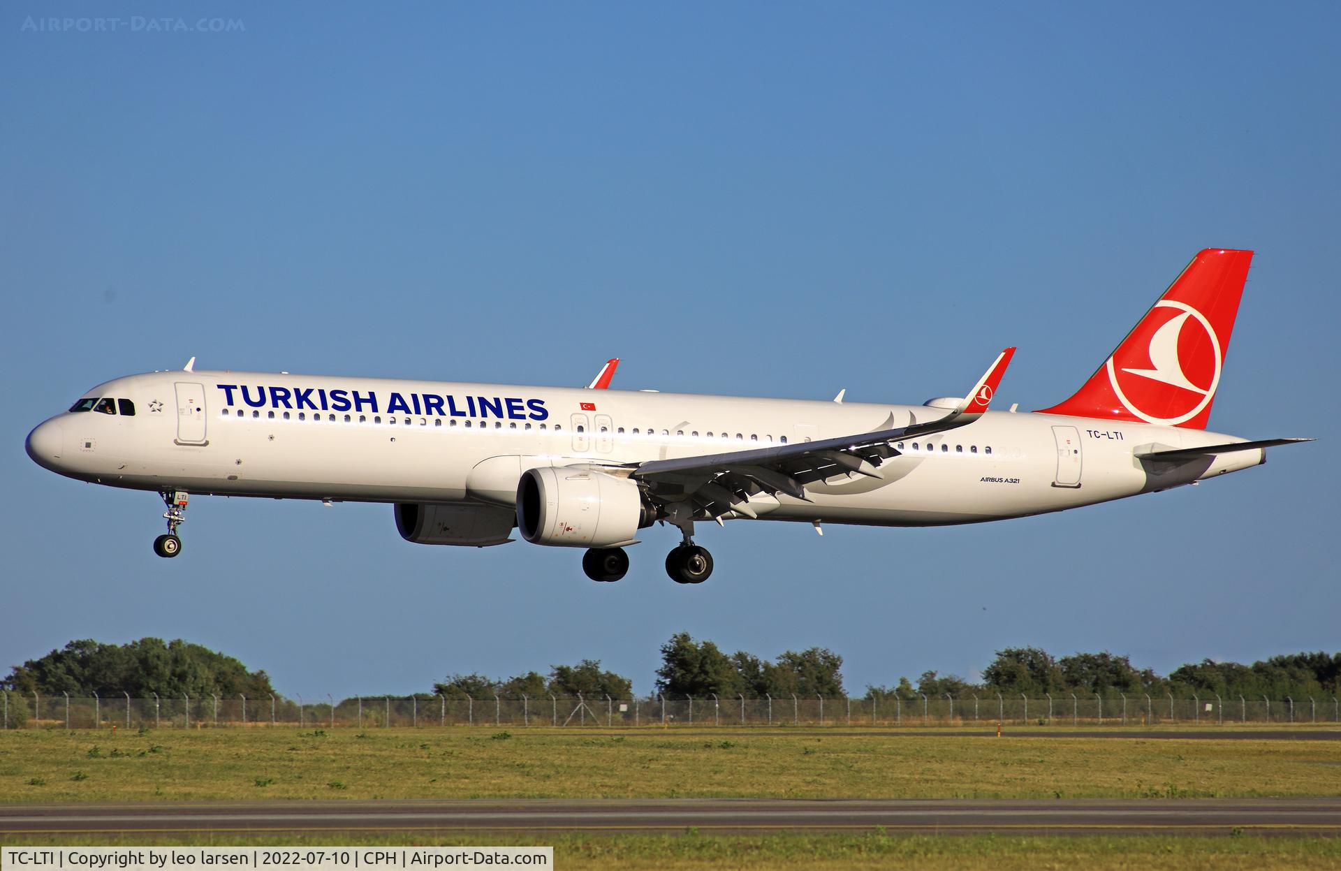 TC-LTI, 2021 Airbus A321-271NX C/N 10367, Copenhagen 10.7.2022
