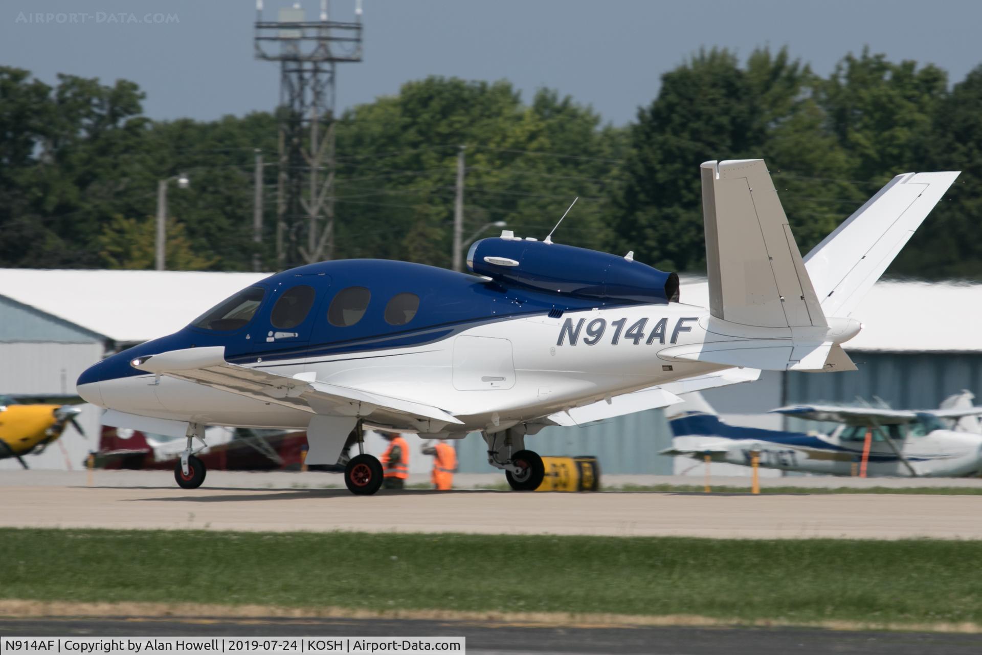 N914AF, 2018 Cirrus SF-50 Vision C/N 0074, At AirVenture 2019