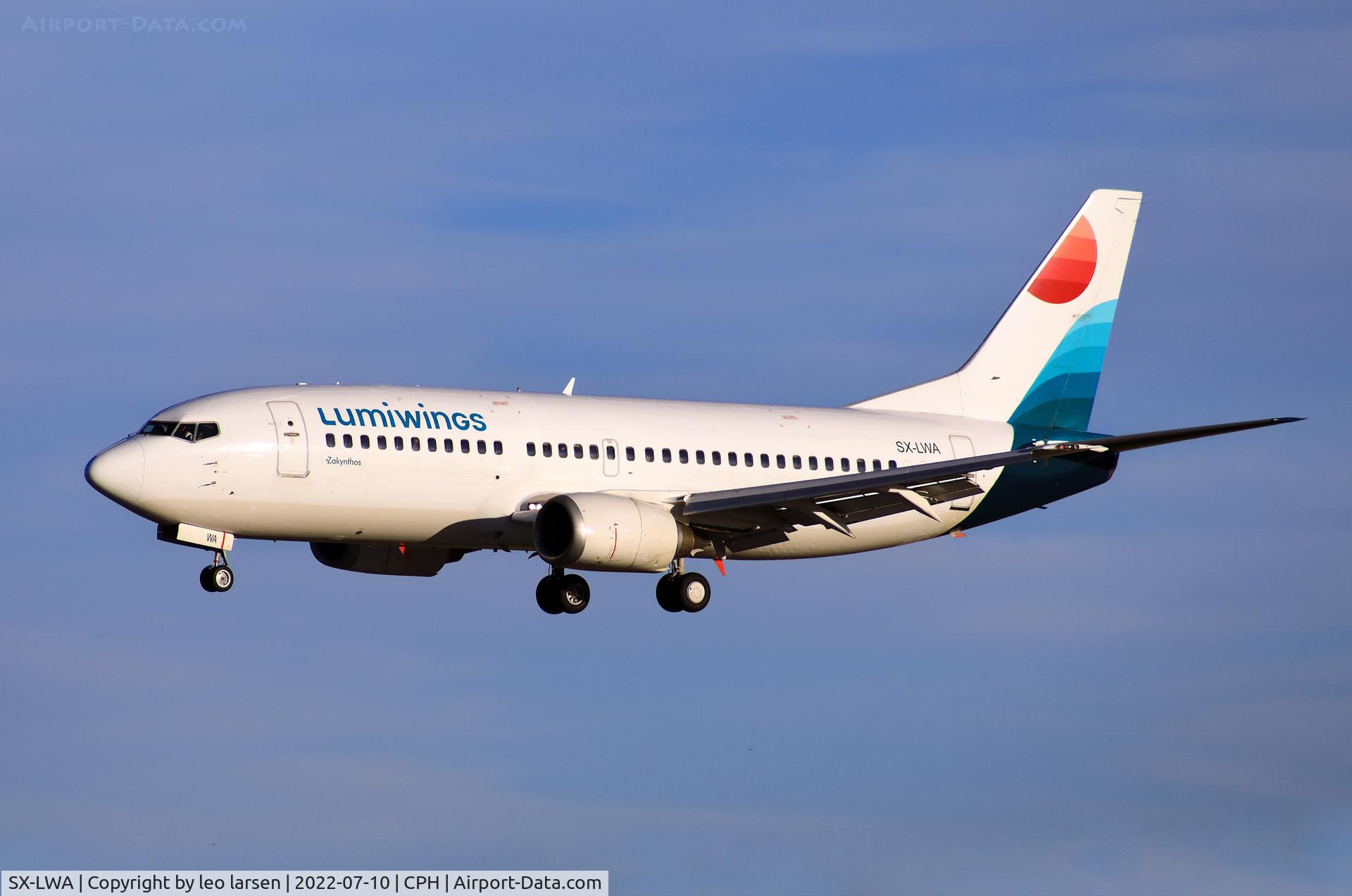 SX-LWA, 1991 Boeing 737-330 C/N 25216, Copenhagen 10.7.2022
