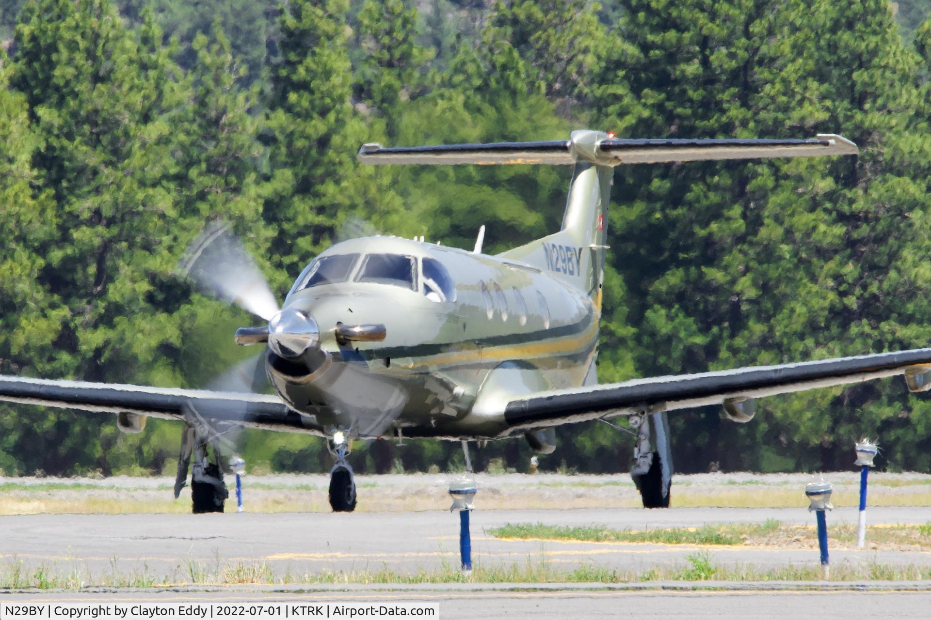 N29BY, 2008 Pilatus PC-12/47E C/N 1041, Truckee airport in California 2022.