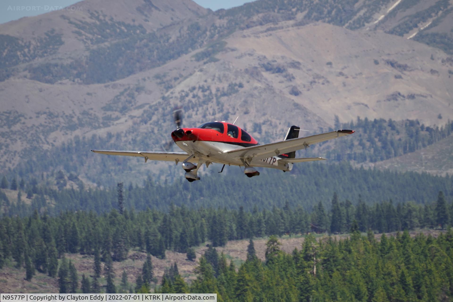 N9577P, 2015 Cirrus SR22T C/N 1128, Truckee airport in California 2022.