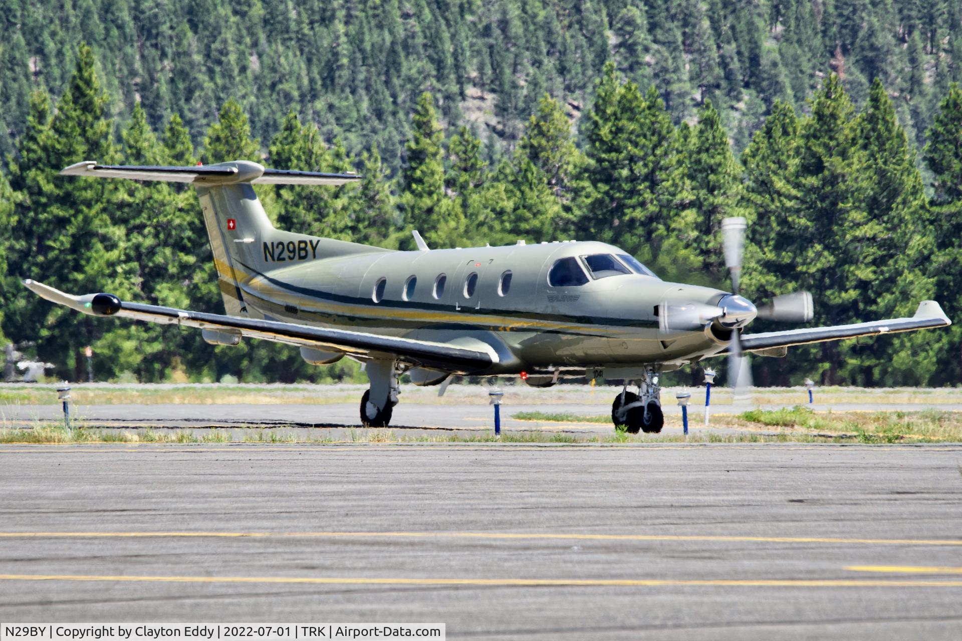 N29BY, 2008 Pilatus PC-12/47E C/N 1041, Truckee airport in California 2022.