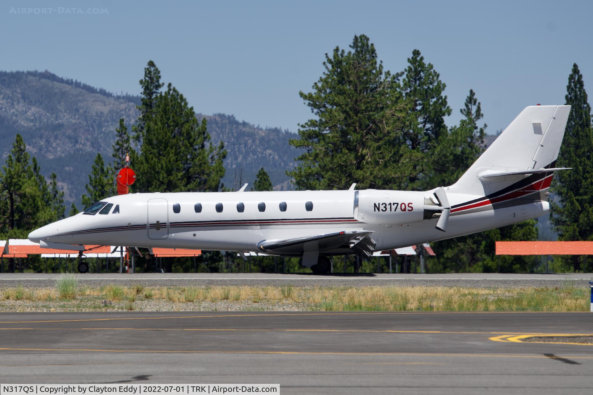 N317QS, 2007 Cessna 680 Citation Sovereign C/N 680-0160, Truckee airport in California 2022.